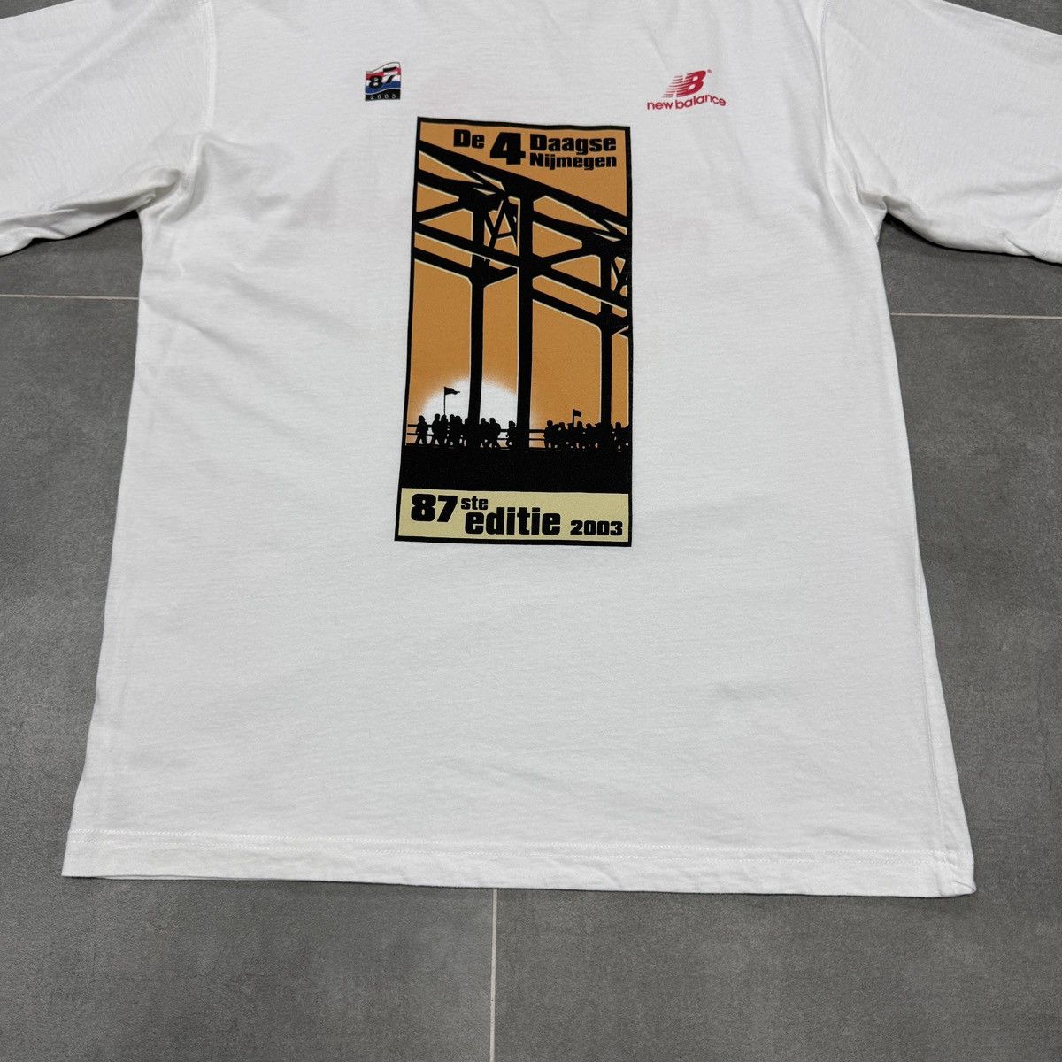 New Balance × Vintage Vintage New Balance 2003 87ste Editie De 4 Daagse T-Shirt Size US M / EU 48-50 / 2 - 4 Thumbnail