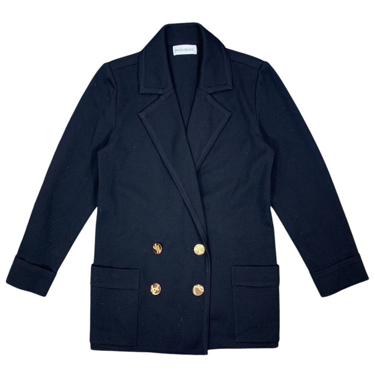 Yves Saint Laurent VINTAGE YVES SAINT LAURENT GOLD BUTTON COAT WOMEN Size M / US 6-8 / IT 42-44 - 1 Thumbnail