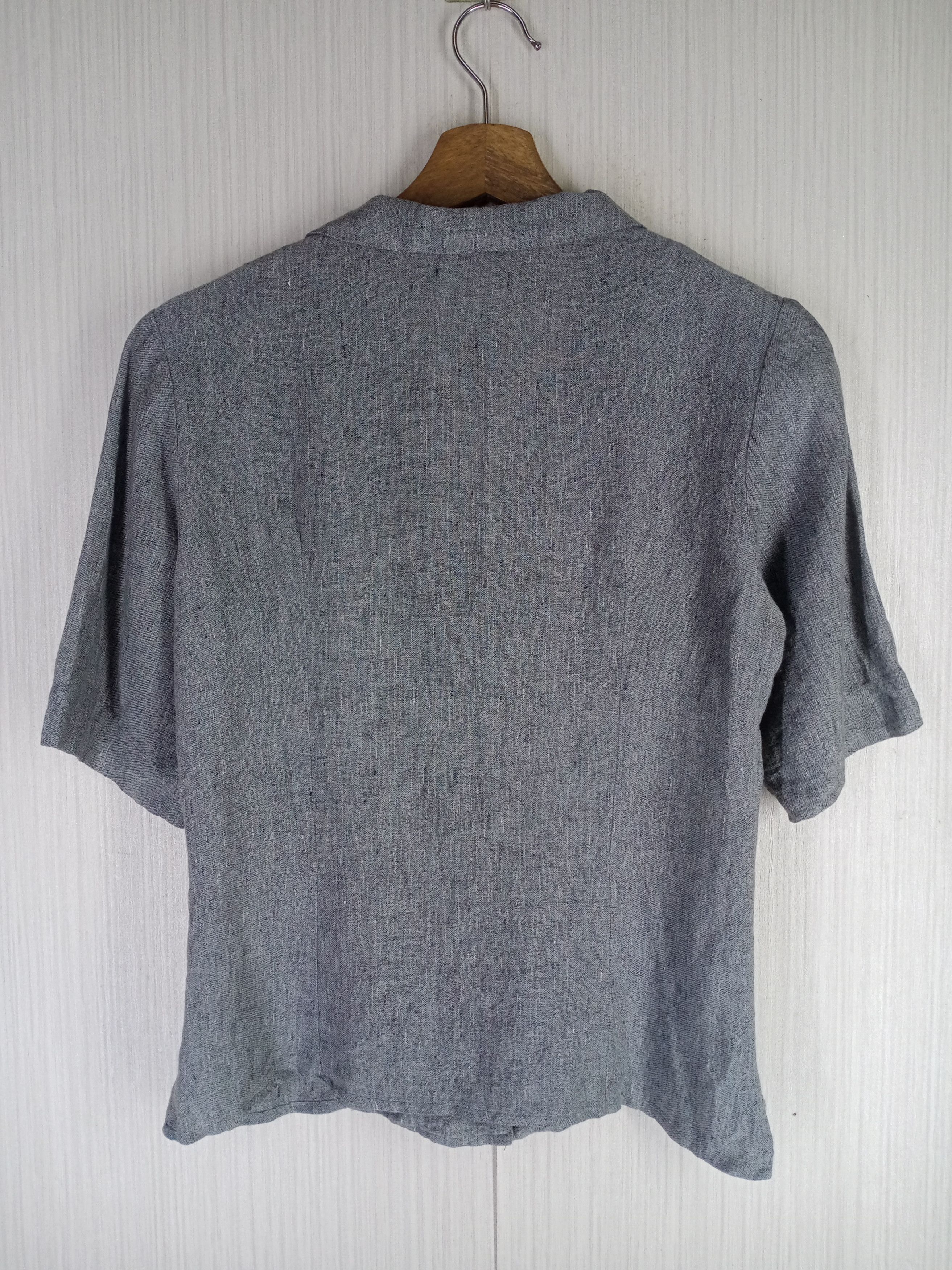 Vintage × agnes b. Rare Vintage Agnes B. Paris Linen Lightweight Blazer Size S / US 4 / IT 40 - 6 Thumbnail
