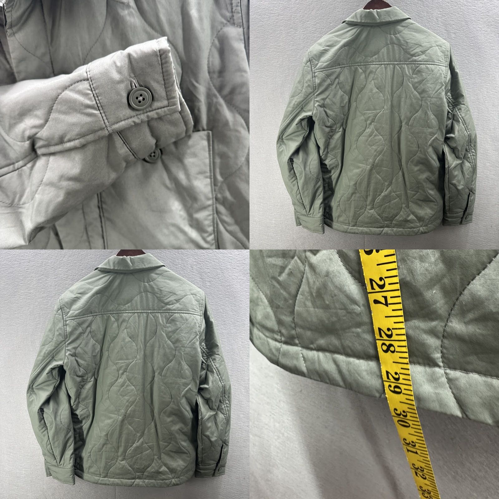 Everlane Everlane Mens Small Green Quilted Jacket Cotton Utility Casual Front Button Size US S / EU 44-46 / 1 - 8 Thumbnail
