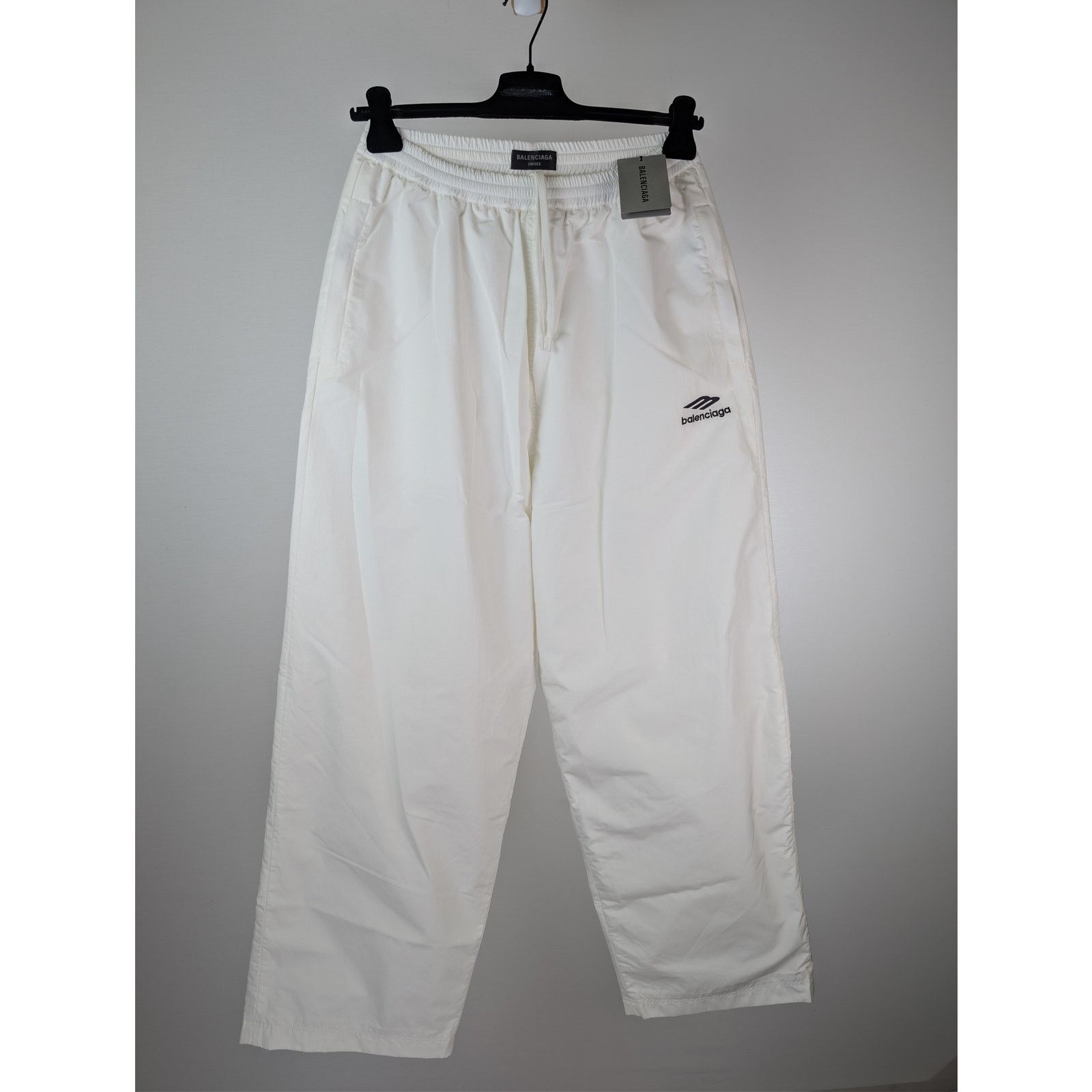 Balenciaga o1rshd1 3B Sports Icon Tracksuit Pants in White Size US 28 / EU 44 - 1 Thumbnail