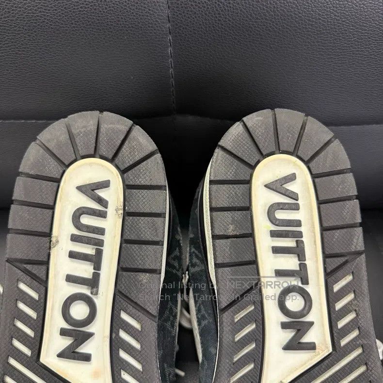 Louis Vuitton Louis Vuitton Trianer black and white denim low-cut board Size US 9 / EU 42 - 8 Thumbnail