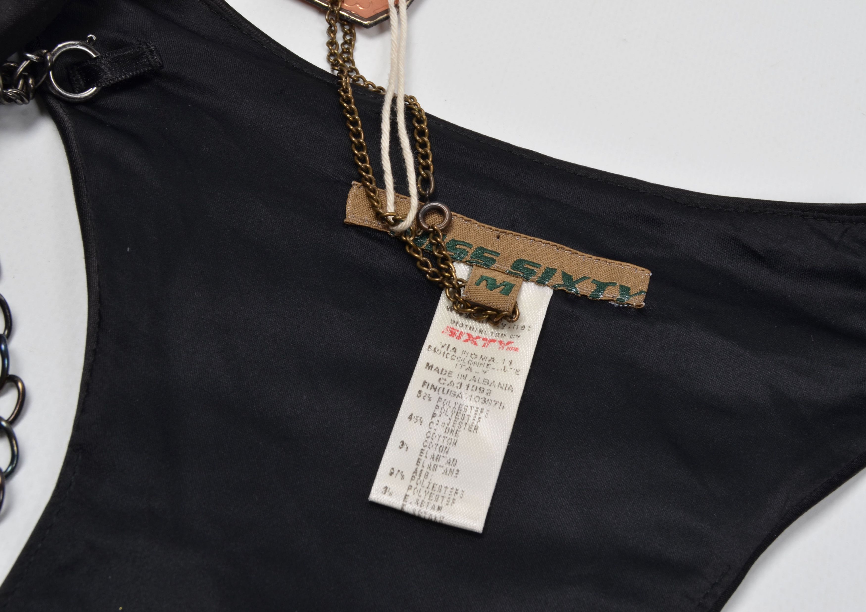 Miss Sixty × Vintage Miss Sixty Y2K Grunge Glam Chains Draped Bodycon Dress Size M / US 6-8 / IT 42-44 - 8 Thumbnail