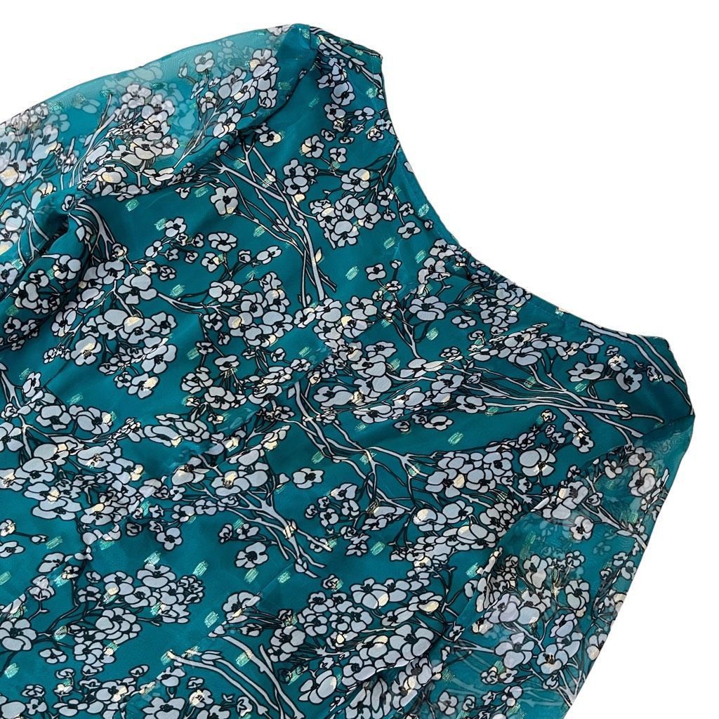 Other House of Harlow 1960 x REVOLVE Vaida Mini Dress in Teal Flor Size XXS / US 00 / IT 34 - 6 Thumbnail