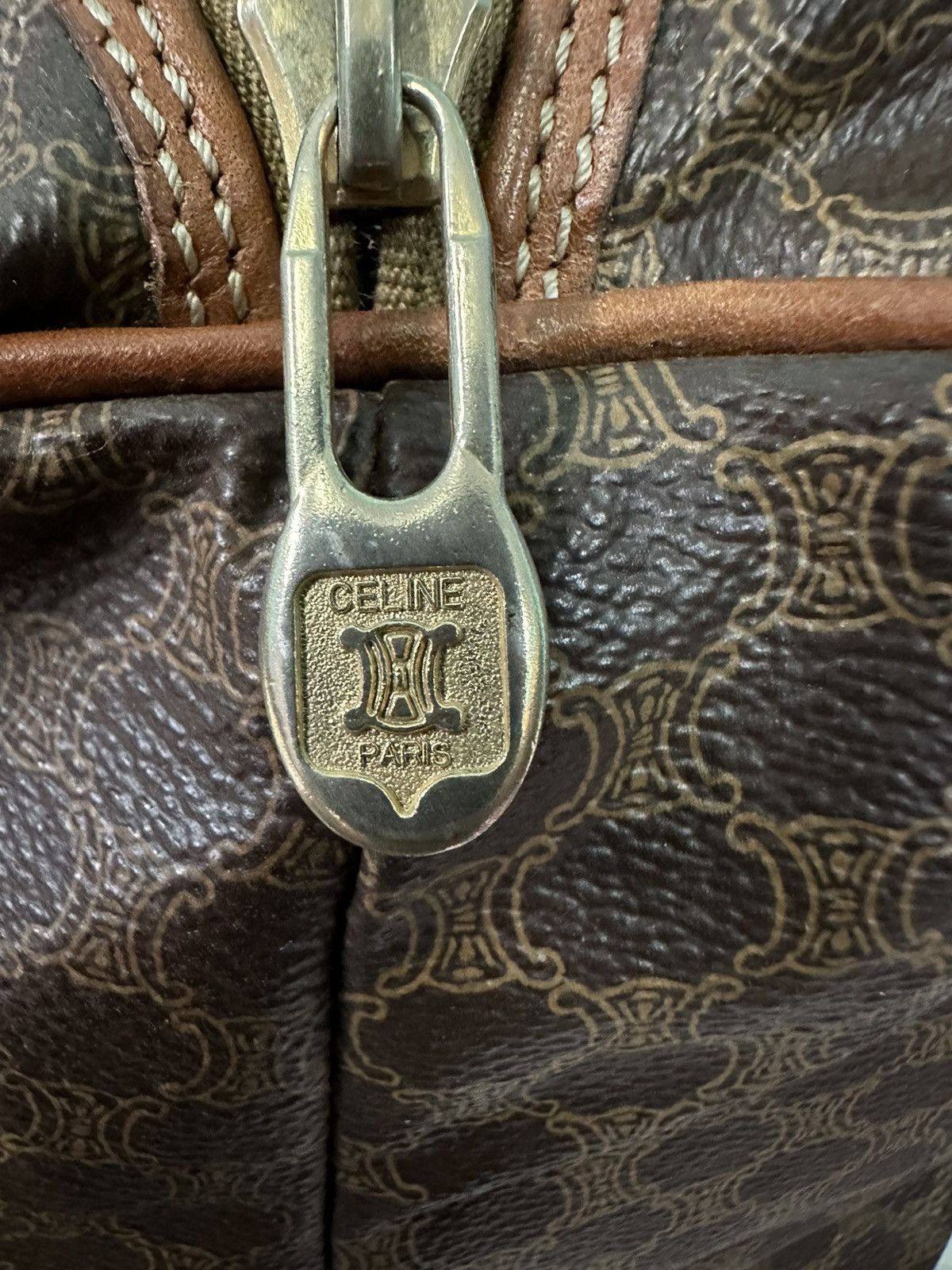 Celine AUTHENTIC VINTAGE CELINE MACADAM TRAVEL BAG Size ONE SIZE - 9 Thumbnail