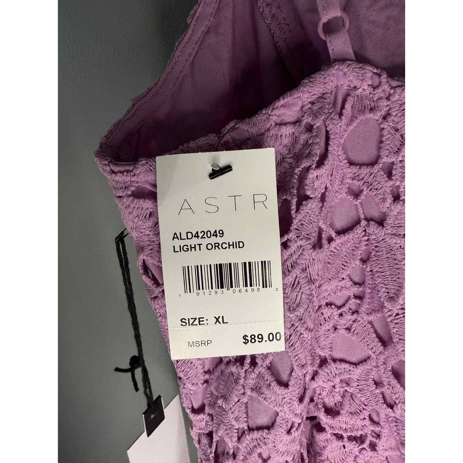 ASTR The Label NWT ASTR the Label Lace Fit & Flare Dress Light Orchid XL Size XL / US 12-14 / IT 48-50 - 9 Thumbnail