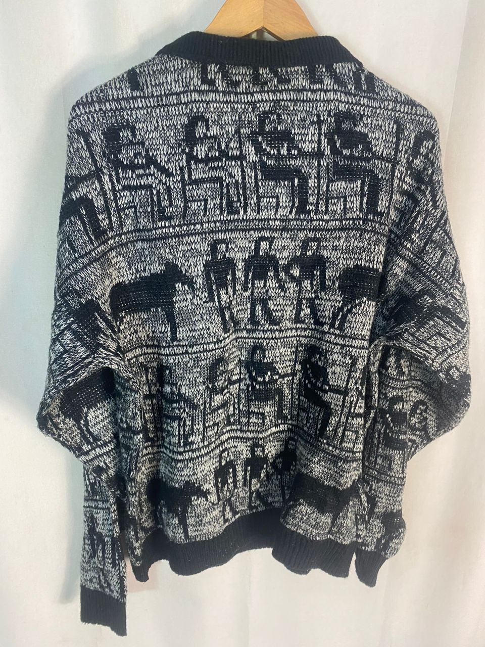Designer × Japanese Brand × Vintage Unisex 🔥La’fiori dessin fullprint knitwear sweatshirt Size US L / EU 52-54 / 3 - 9 Thumbnail
