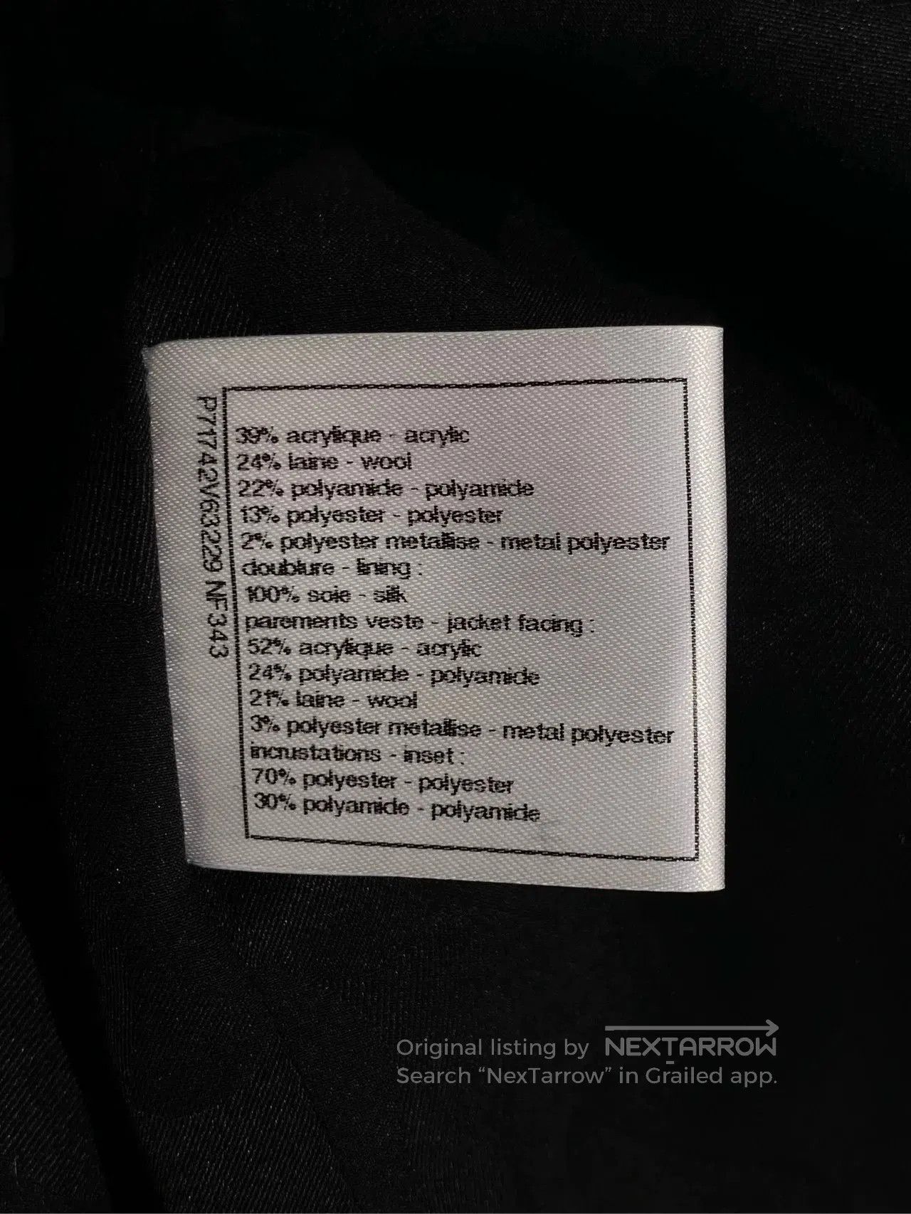 Chanel Chanel 21k Silver Black Sequin Jacket. Size US XS / EU 42 / 0 - 7 Thumbnail