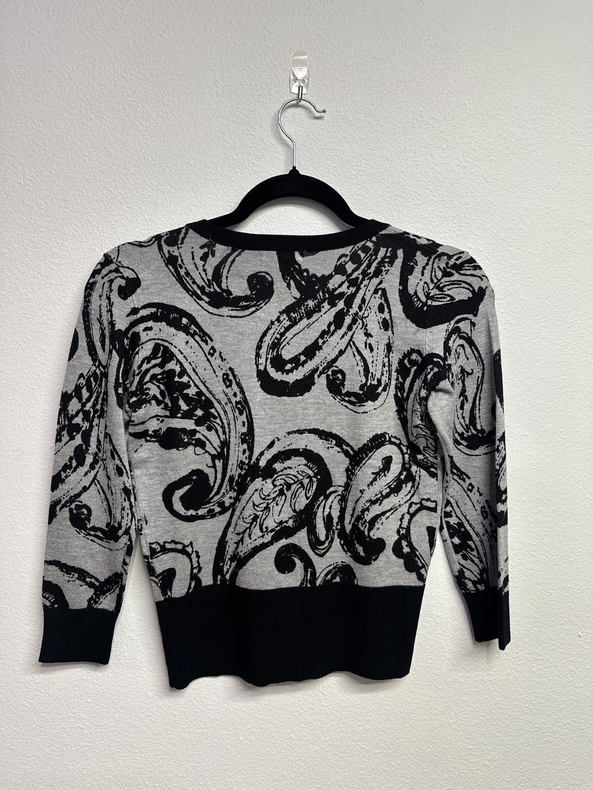 Broken Promises Co. Premise XS Gray Heather Black Button-Up Cardigan Sweater Size XS / US 0-2 / IT 36-38 - 4 Thumbnail