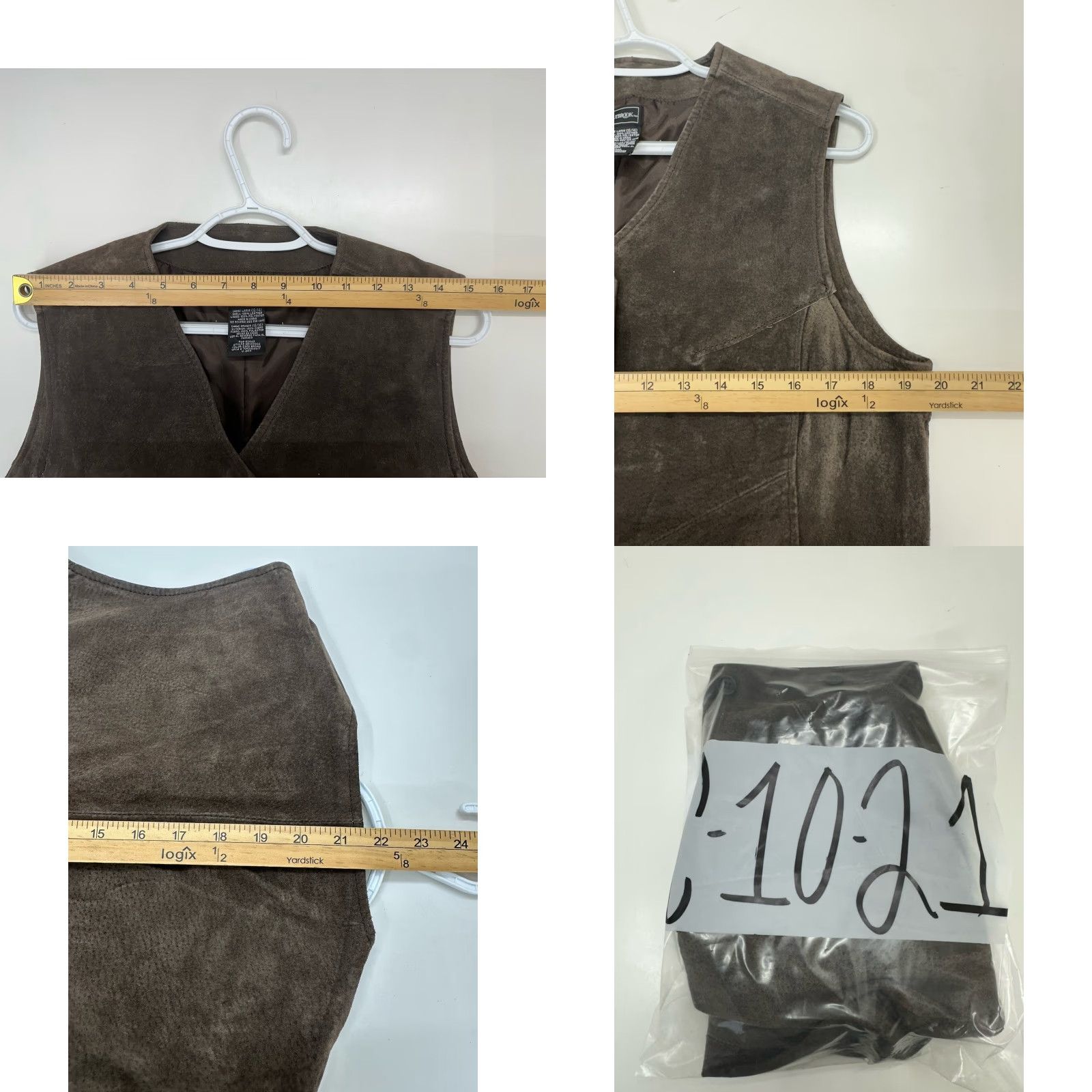 Vintage Outbrook Womens Vest Brown Suede Leather Lined Button Up Size Large 12/14 Casual Formal City 90s Womens Vest Size L / US 10 / IT 46 - 8 Thumbnail