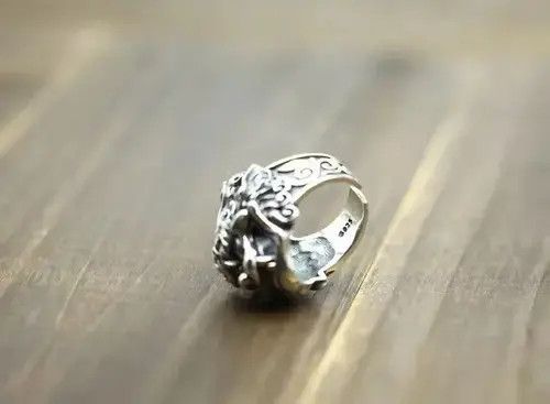 Other Adjustable Sterling Silver 925 Dragon Ring Size ONE SIZE - 3 Thumbnail