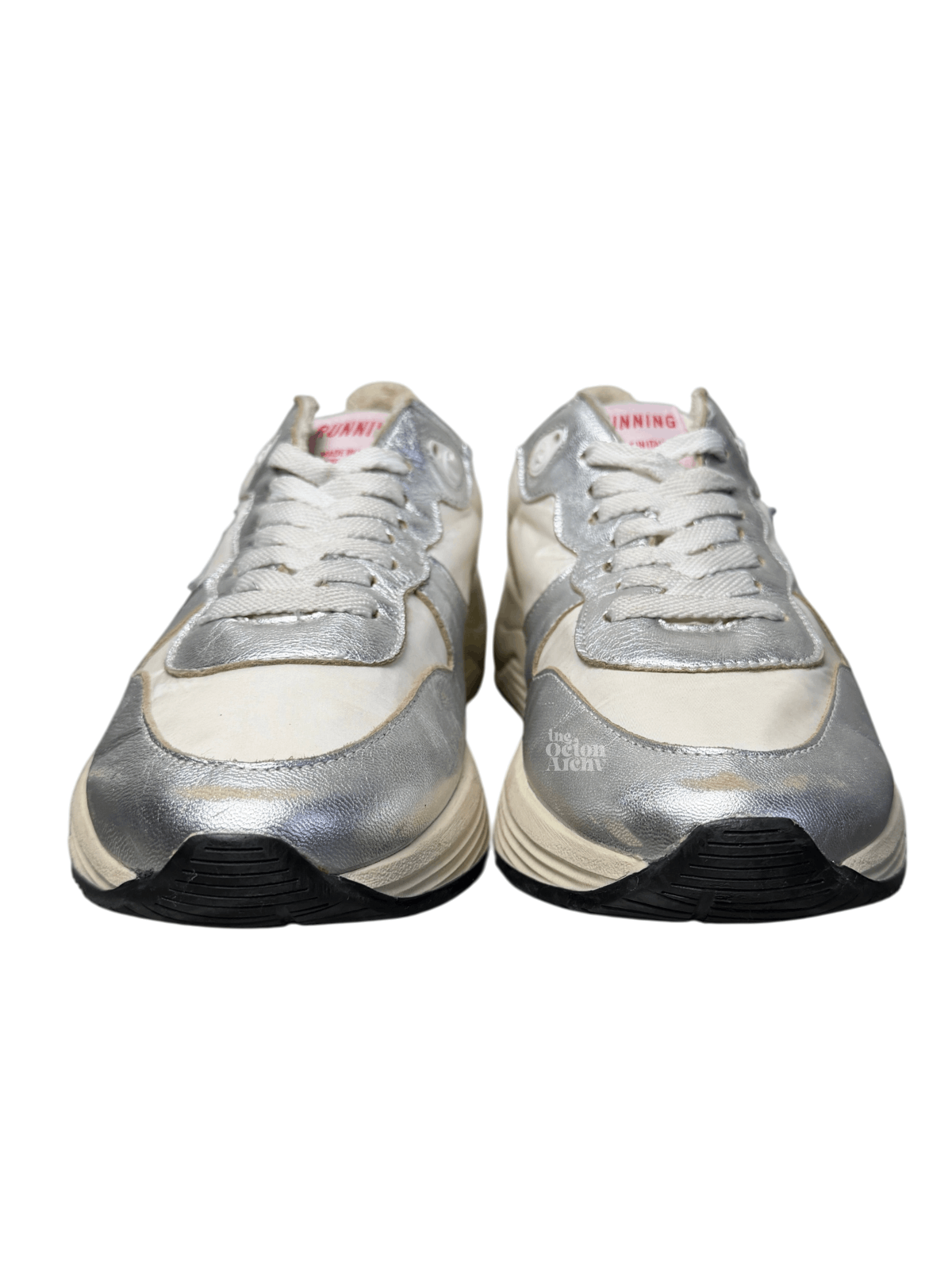 Golden Goose Golden Goose Wmns Running Sole Sneaker Silver/White/Blue Size US 9 / IT 39 - 3 Thumbnail