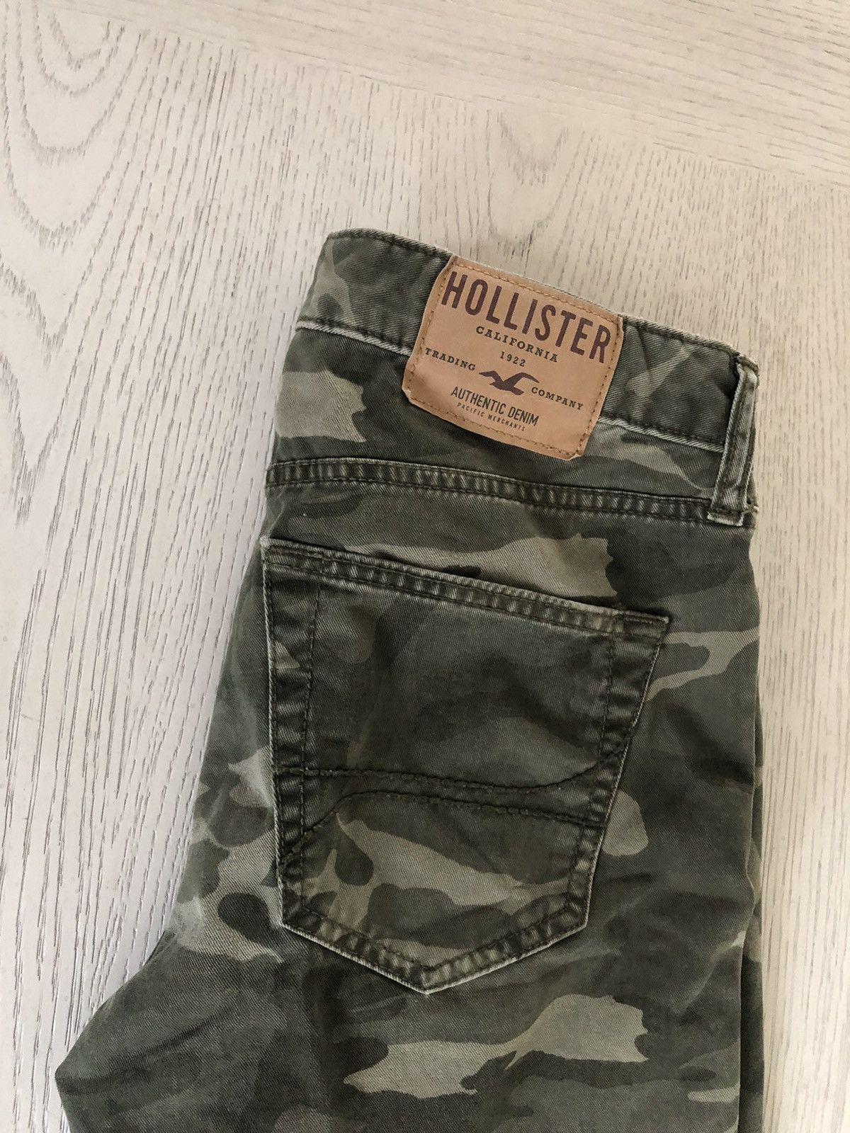 Hollister Hollister Men Skinny 5 Pocket Green Pants Camo 30 x 30 Size US 30 / EU 46 - 6 Thumbnail