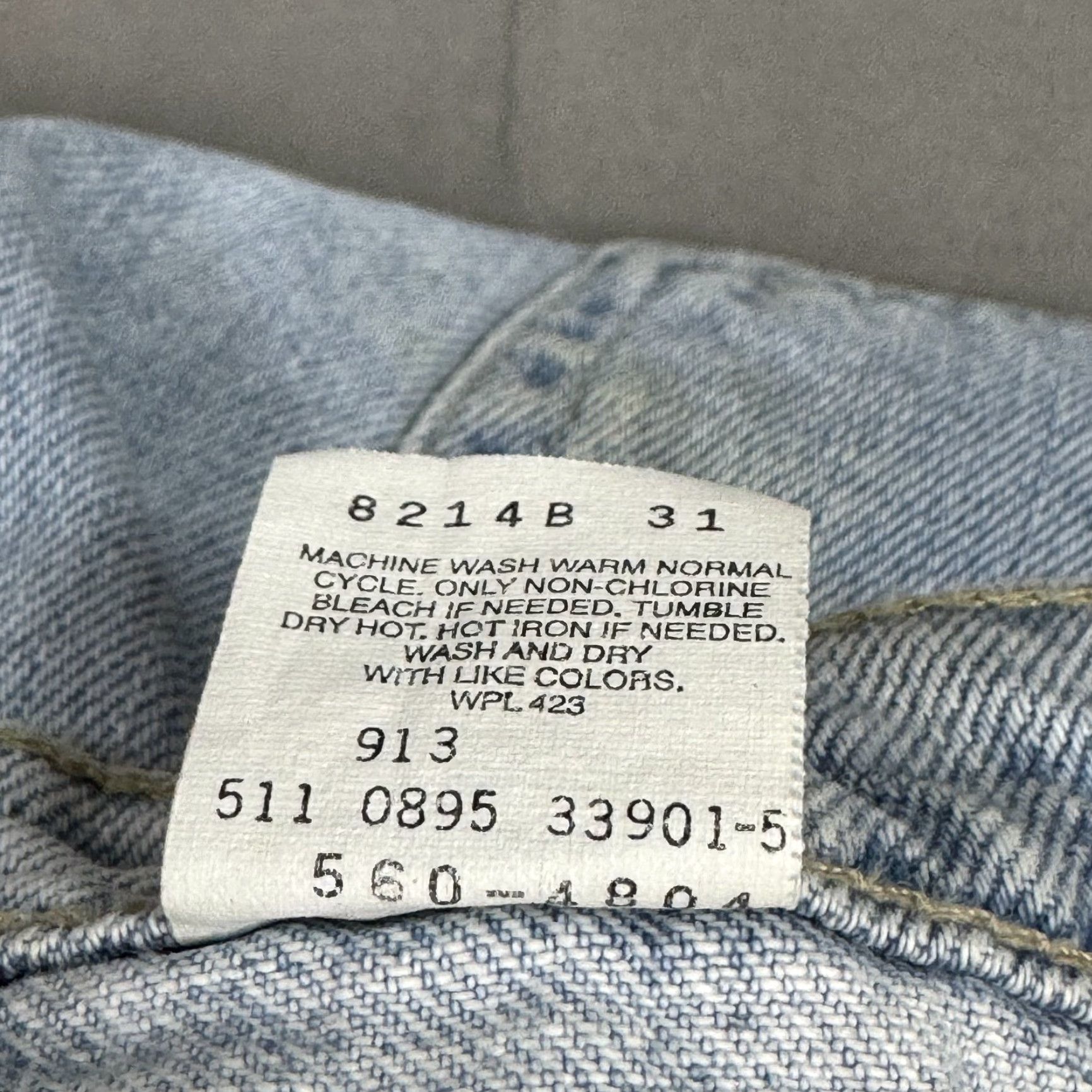 Levi's VINTAGE Levi's 560 Jeans Mens 38x30 Blue Denim Cotton 5-Pocket Loose Tapered Regular Fit USA Pants Workwear Mens Size US 38 / EU 54 - 5 Thumbnail
