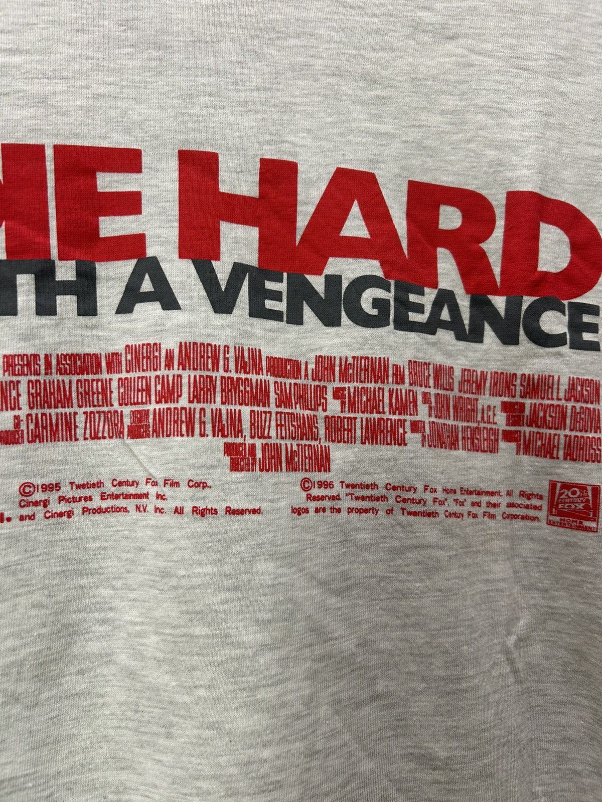 Vintage Die Hard With A Vengeance 1995 Bruce Willis Promo Movie Size US M / EU 48-50 / 2 - 3 Thumbnail