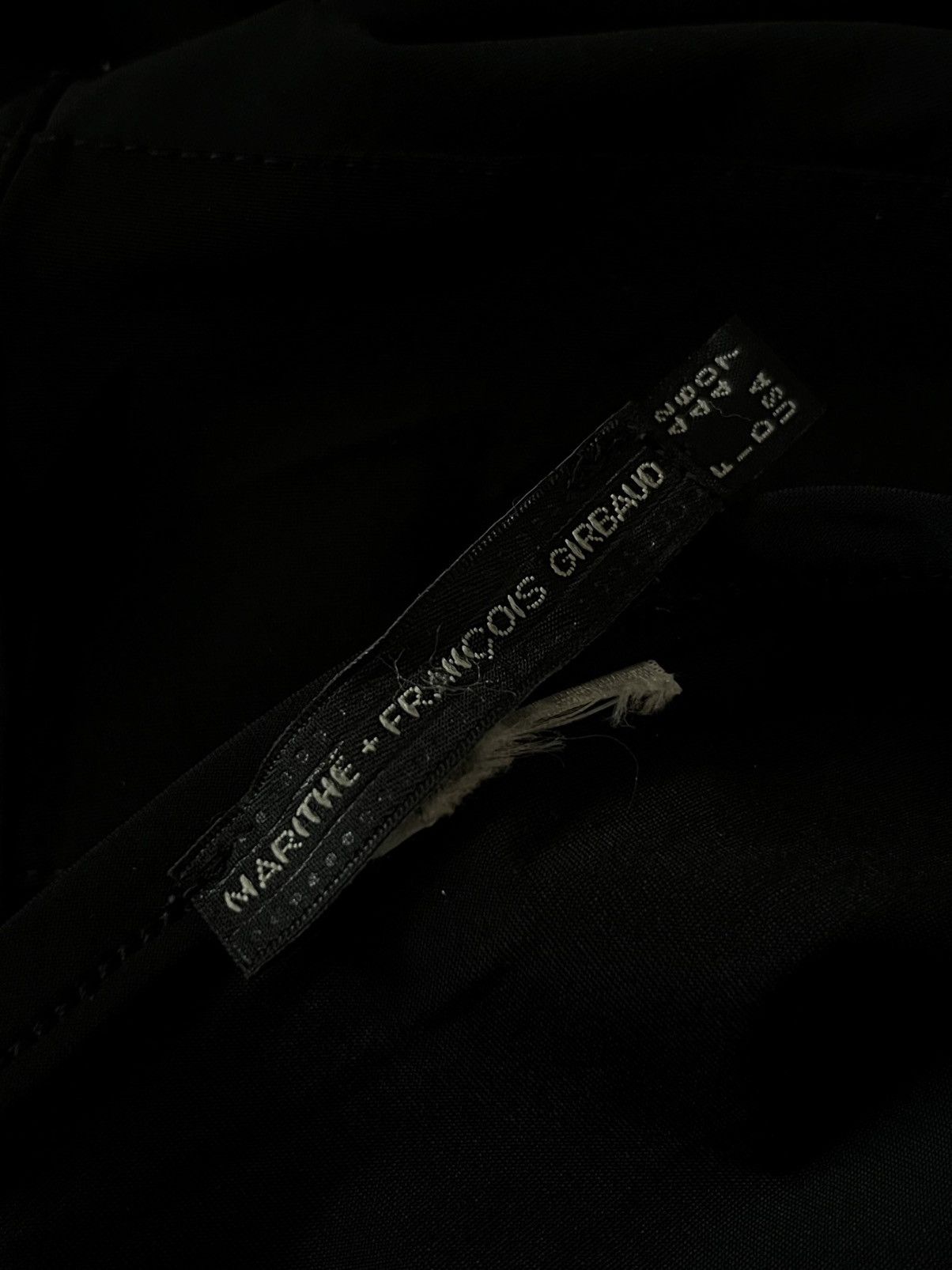 Marithe + Francois Girbaud Marithé + François Girbaud Black Asymmetric Drawstring Skirt Size 32" / US 10 / IT 46 - 9 Thumbnail