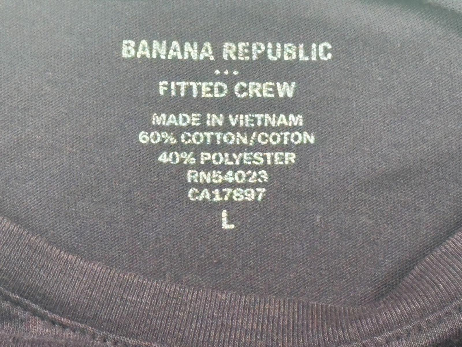 Banana Republic Banana Republic Fitted Crew T-Shirt Purple Men's L Size US L / EU 52-54 / 3 - 5 Thumbnail