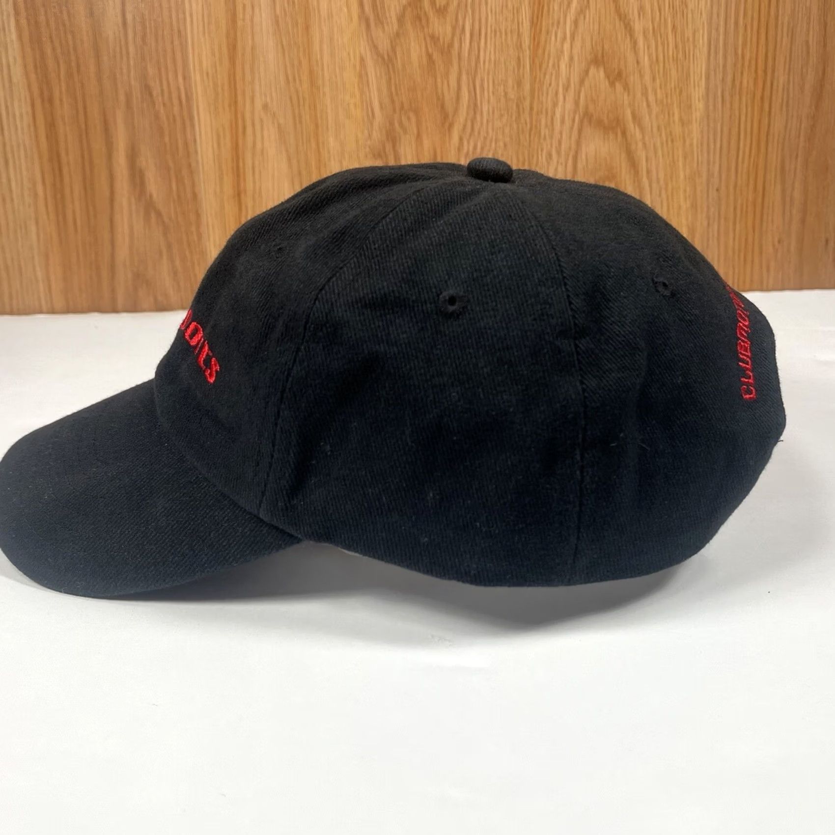 Vintage Trim Wear Club MotorSports Embroidered Adult Adjustable StrapBack Hat Cap Black Mens Baseball Cap Size ONE SIZE - 3 Thumbnail