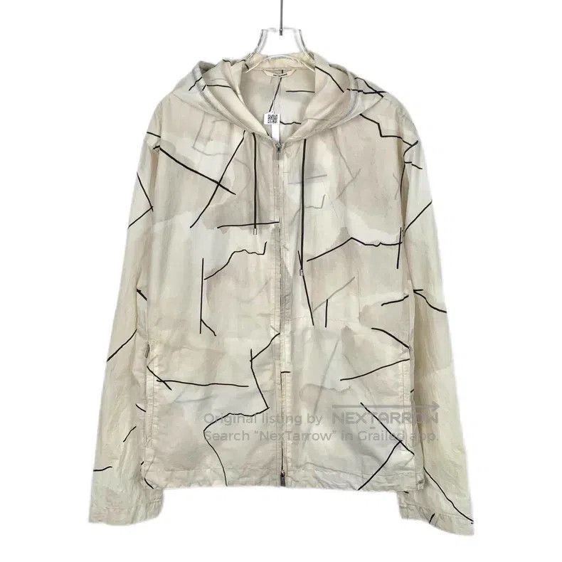 Hermes Hermes Beige Line Design Printed Cotton Hooded Zipper Long Size US M / EU 48-50 / 2 - 1 Thumbnail