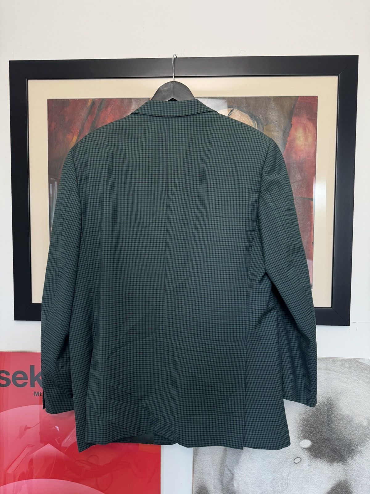 Burberry Burberry Wool Checkered Blazer Casual Vintage 90s Designer Size 52S - 3 Thumbnail