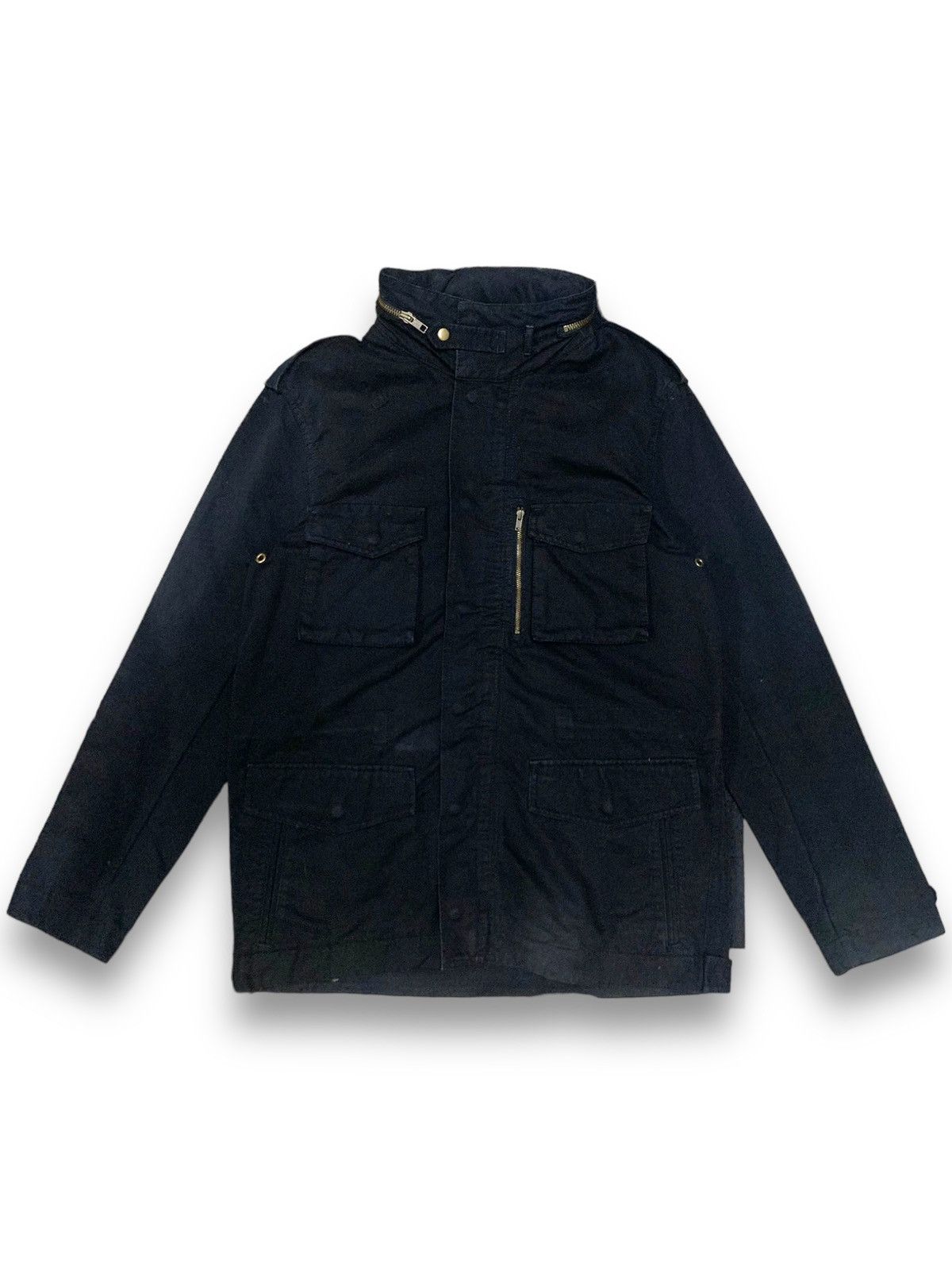 14th Addiction Japanese Brand Multi-pockets Buckle Collar Punk Field Jacket Size US M / EU 48-50 / 2 - 1 Thumbnail