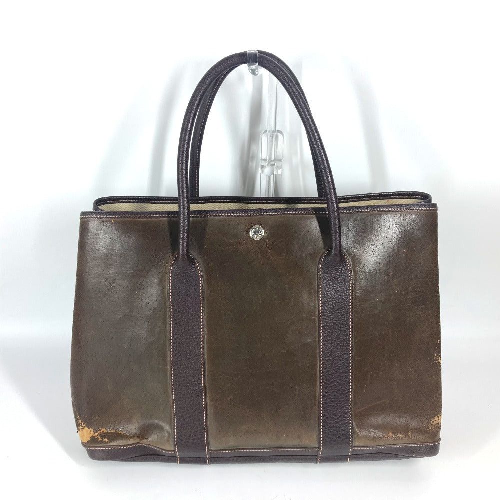 Hermes Hermes Garden Party Pm Briefcase Shawl Tote Bag Shoulder Amazonia Unisex Brown Size ONE SIZE - 1 Thumbnail