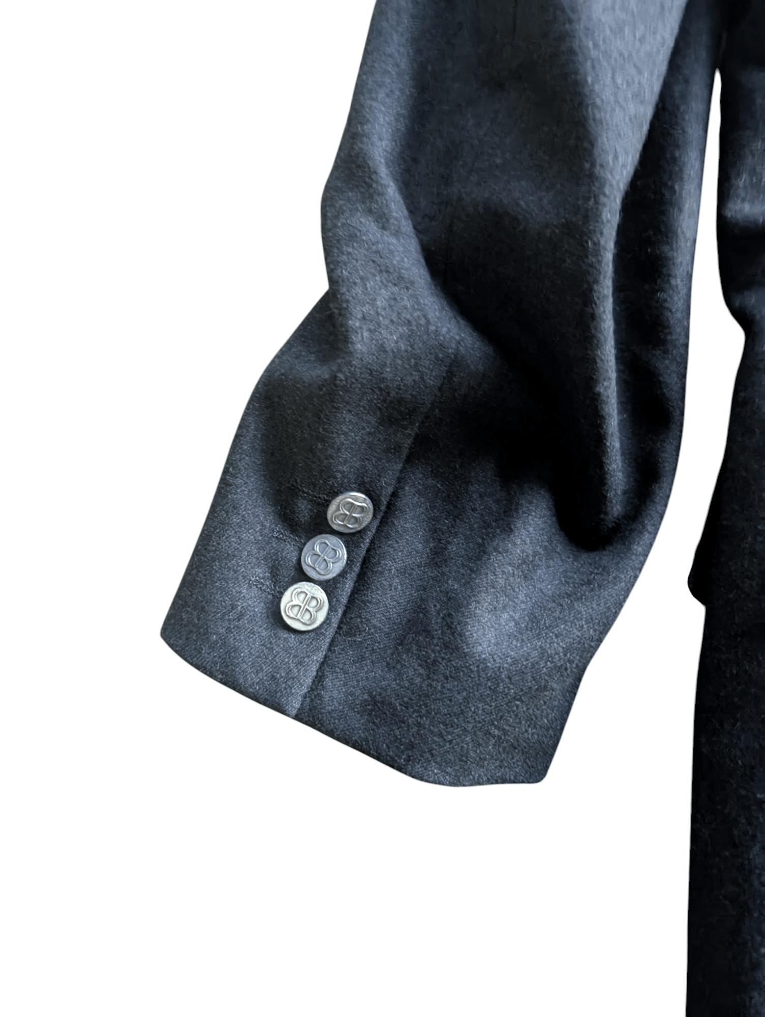 Balenciaga Vintage Balenciaga BB Button Men Hourglass Wool Blazer Size 34R - 3 Thumbnail