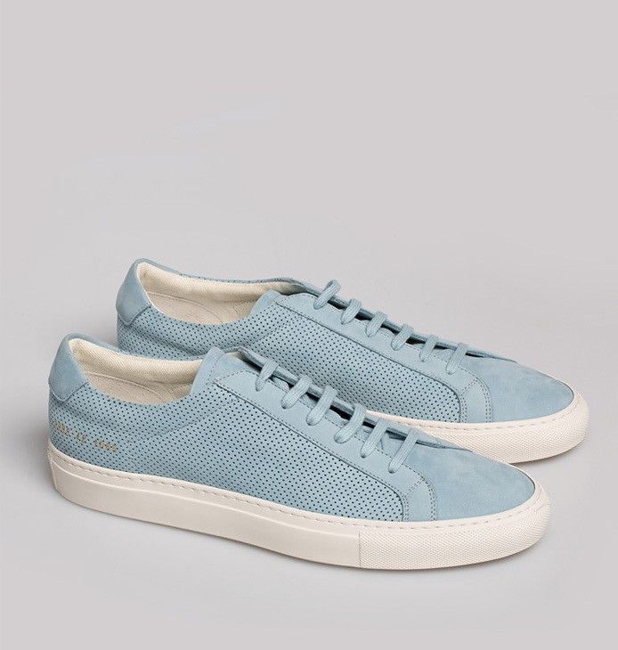 Common Projects Common Projects Achilles Low Summer Edition Baby Blue Grailed