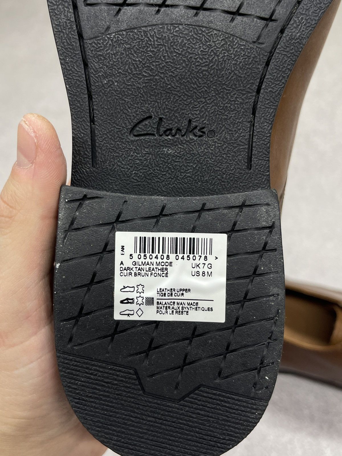 Clarks New Clarks Gilman Mode Leather Shoes Brown Size 41 Size US 7 / EU 40 - 8 Thumbnail