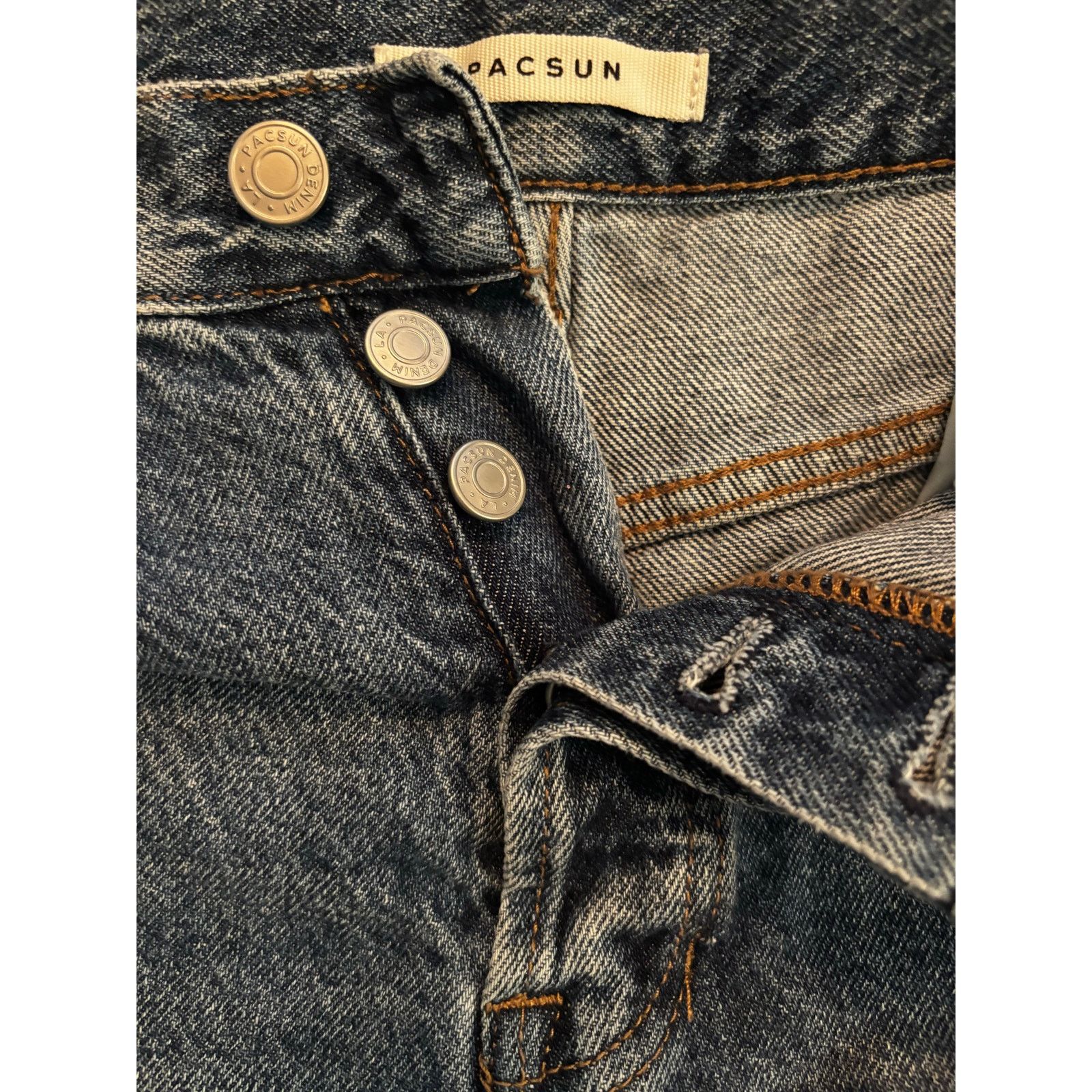 Pacsun Pacsun 100% cotton “dad jeans” sz 25 button fly Size 25" / US 0 / IT 36 - 3 Thumbnail
