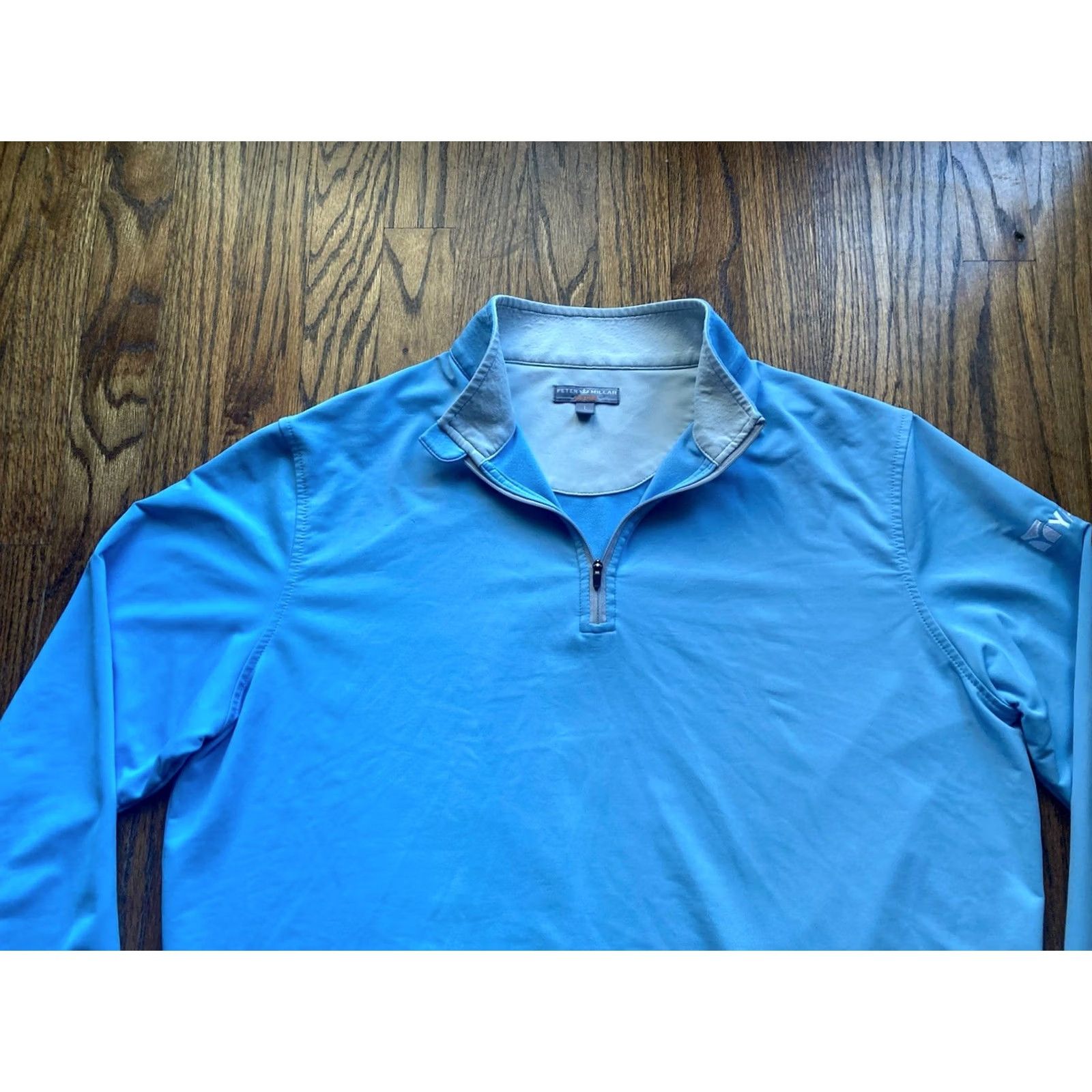 Peter Millar Peter Millar 1/4 Zip Pullover Mens Large Perth Performance Light Blue Wicking Shirt Size US L / EU 52-54 / 3 - 4 Thumbnail