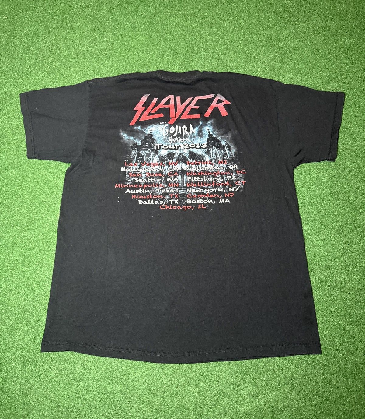 Band Tees Slayer Heavy Metal Grunge Concert Large Black T Shirt Size US L / EU 52-54 / 3 - 3 Thumbnail