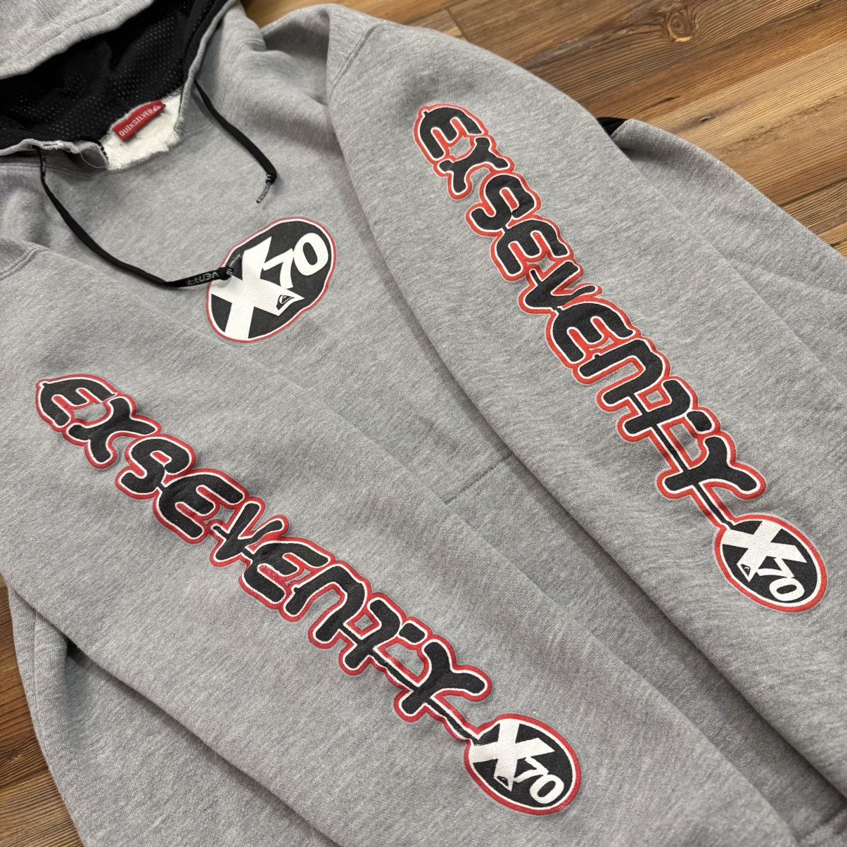 Quiksilver Vintage Quicksilver X70 Surf Grey Quad Hit Hoodie Sweatshirt Size US L / EU 52-54 / 3 - 3 Thumbnail