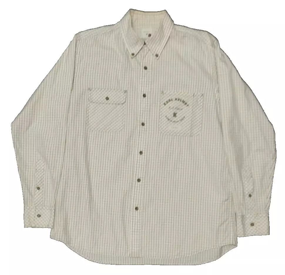 Japanese Brand × Karl Helmut KARL HELMUT Grid Check Button Down Long Sleeve Men Shirt Size US L / EU 52-54 / 3 - 2 Thumbnail