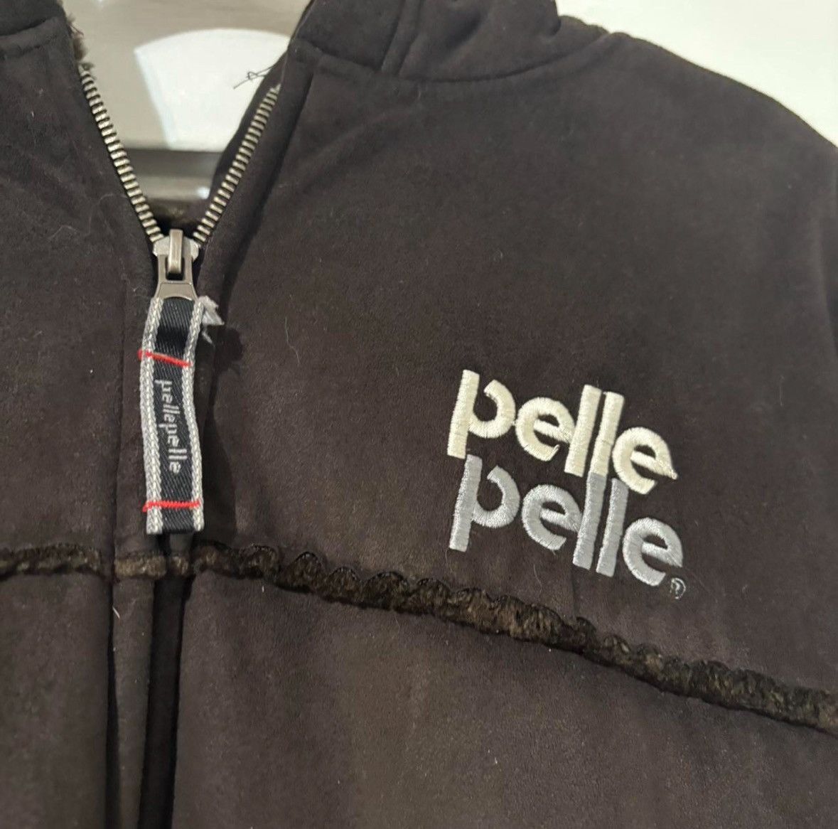 Pelle Pelle Vintage Pelle Pelle Brown Suede Hooded Zip Jacket Size US M / EU 48-50 / 2 - 2 Thumbnail