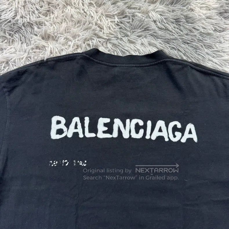 Balenciaga Balenciaga Blurred font short sleeve Size US S / EU 44-46 / 1 - 5 Thumbnail