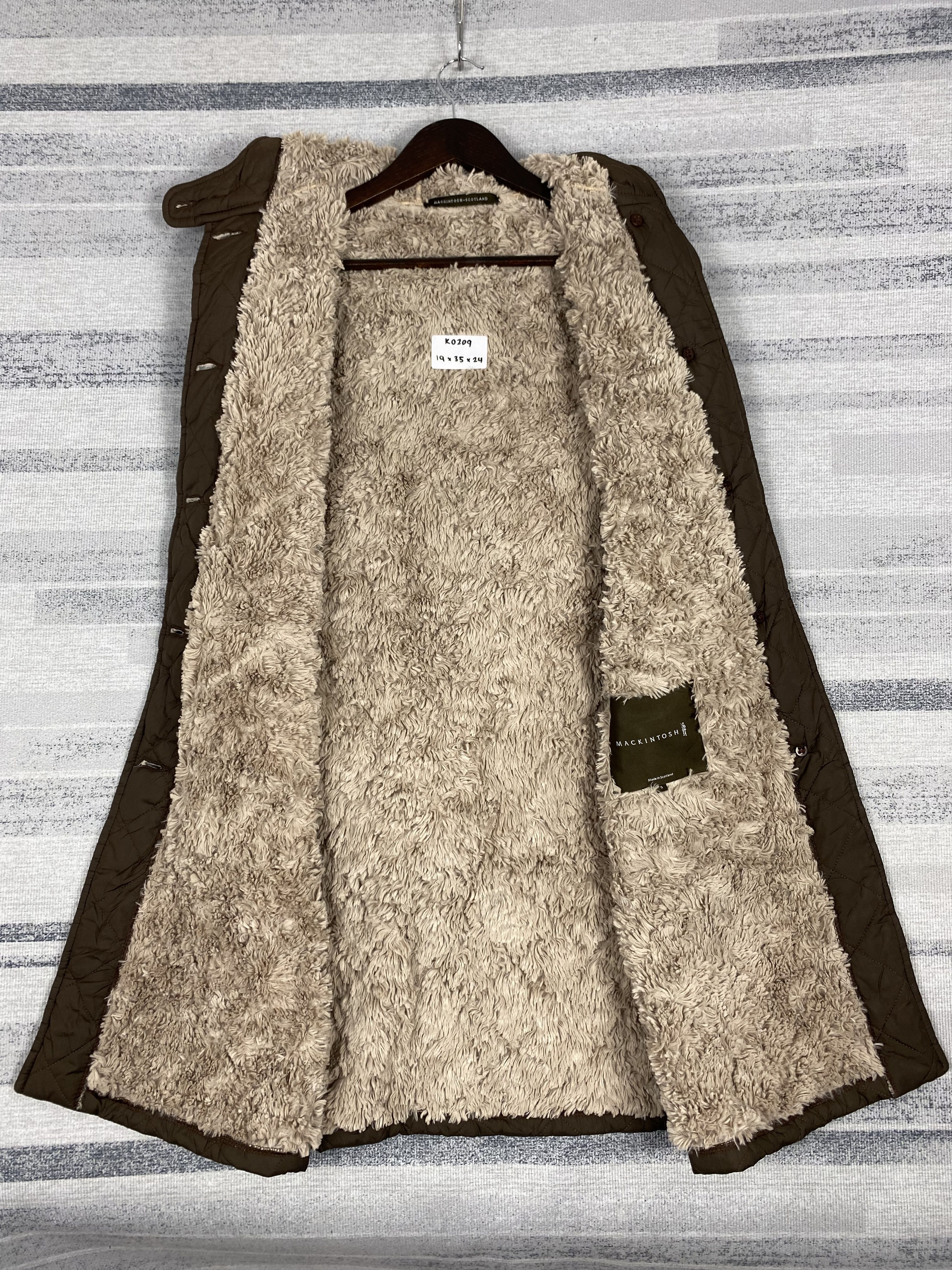 Mackintosh Vintage Mackintosh Quilted Fleece Lining Long Jacket Size US S / EU 44-46 / 1 - 7 Thumbnail