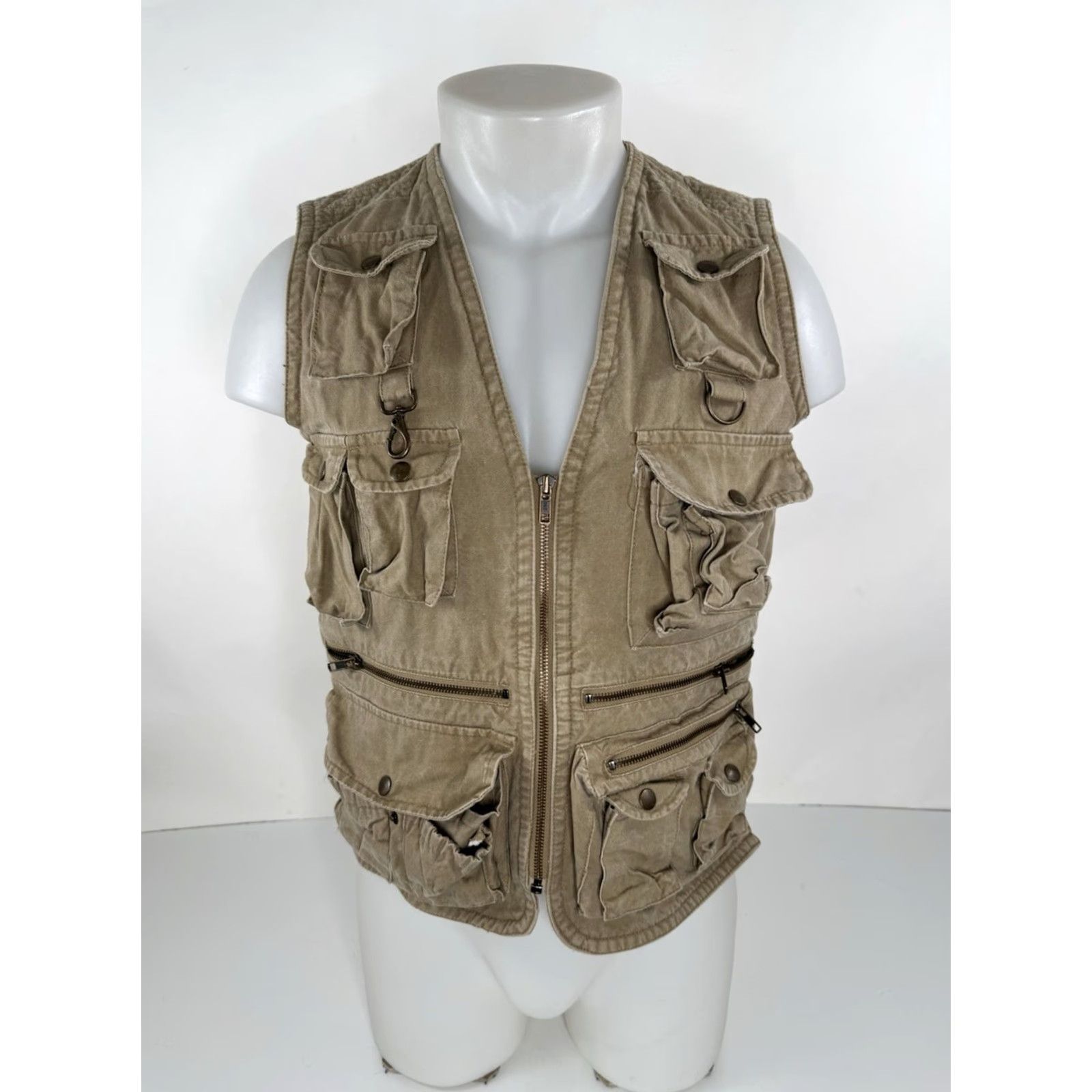 Banana Republic BANANA REPUBLIC HONG KONG Vintage Mens S Classic SAFARI Vest Shirt Mens S Khaki Vest Size US S / EU 44-46 / 1 - 2 Thumbnail