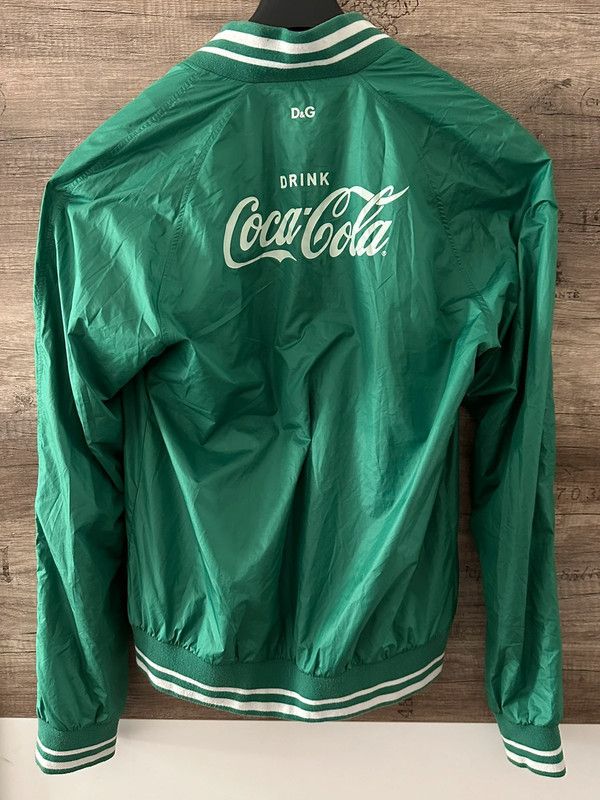 image of Archival Clothing x Dolce Gabbana 2011 D&g Coca Cola Collab Bomber Jacket Green, Men's (Size Medium