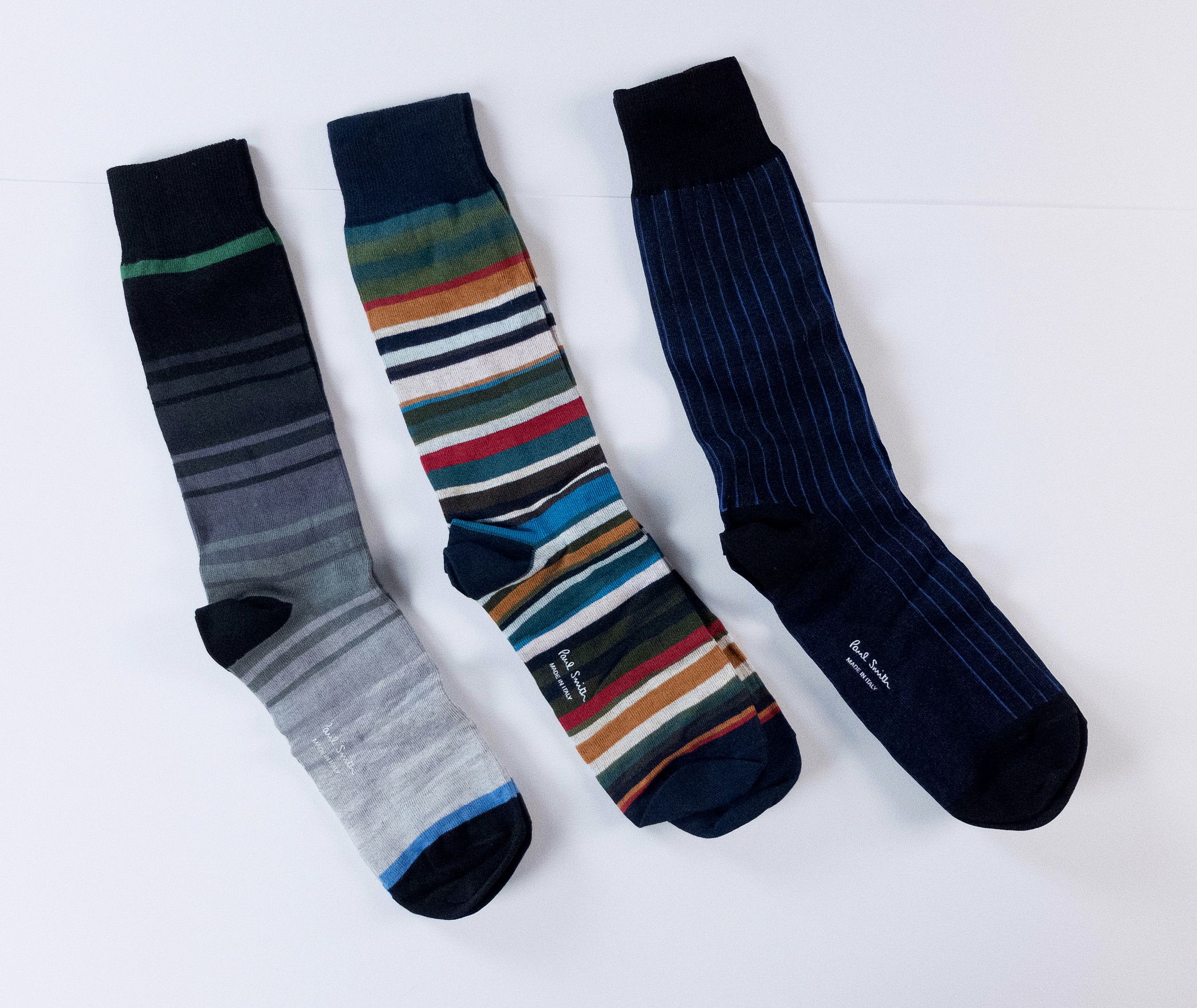 Paul Smith 3 pairs of Paul Smith colorful striped cotton blend socks q Size ONE SIZE - 1 Thumbnail
