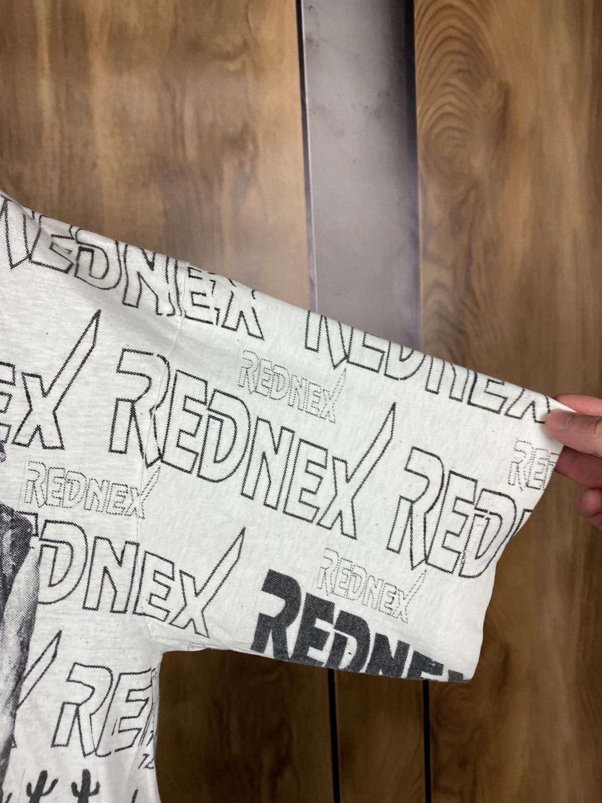 Band Tees 🎸Vintage 90s T-Shirt Rednex Overprint VTG Eye Pop Tee🎸 Size US XXL / EU 58 / 5 - 8 Thumbnail