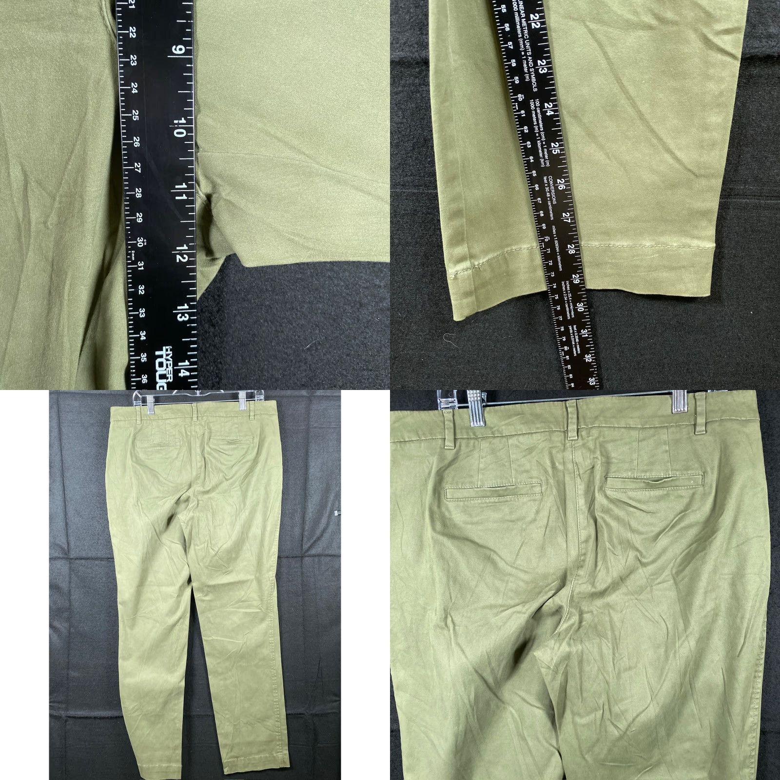Talbots Talbots Womens Pants Green Straight Leg Work Casual Normcore Stretch 10 Size 24" / US 00 / IT 34 - 8 Thumbnail