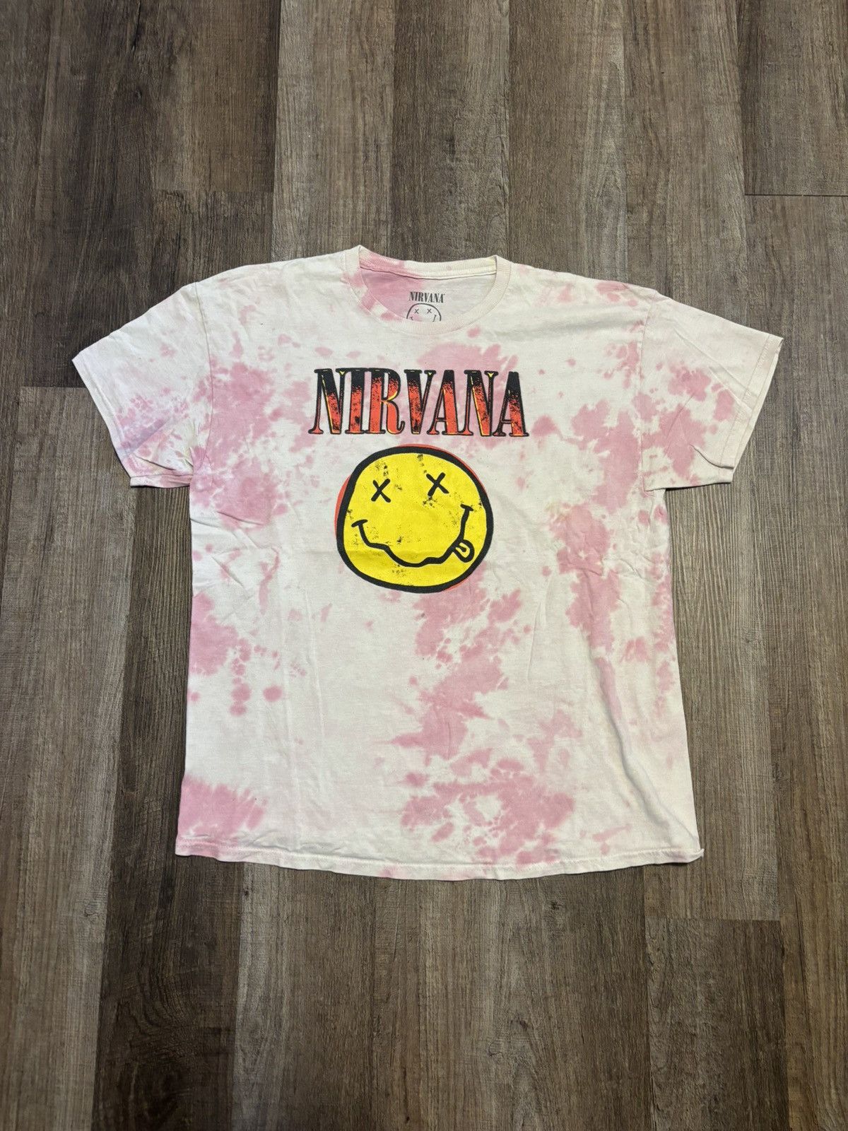 Nirvana 2022 Nirvana Tie Dye Smiley Face Logo Tee Shirt Size US XL / EU 56 / 4 - 1 Thumbnail