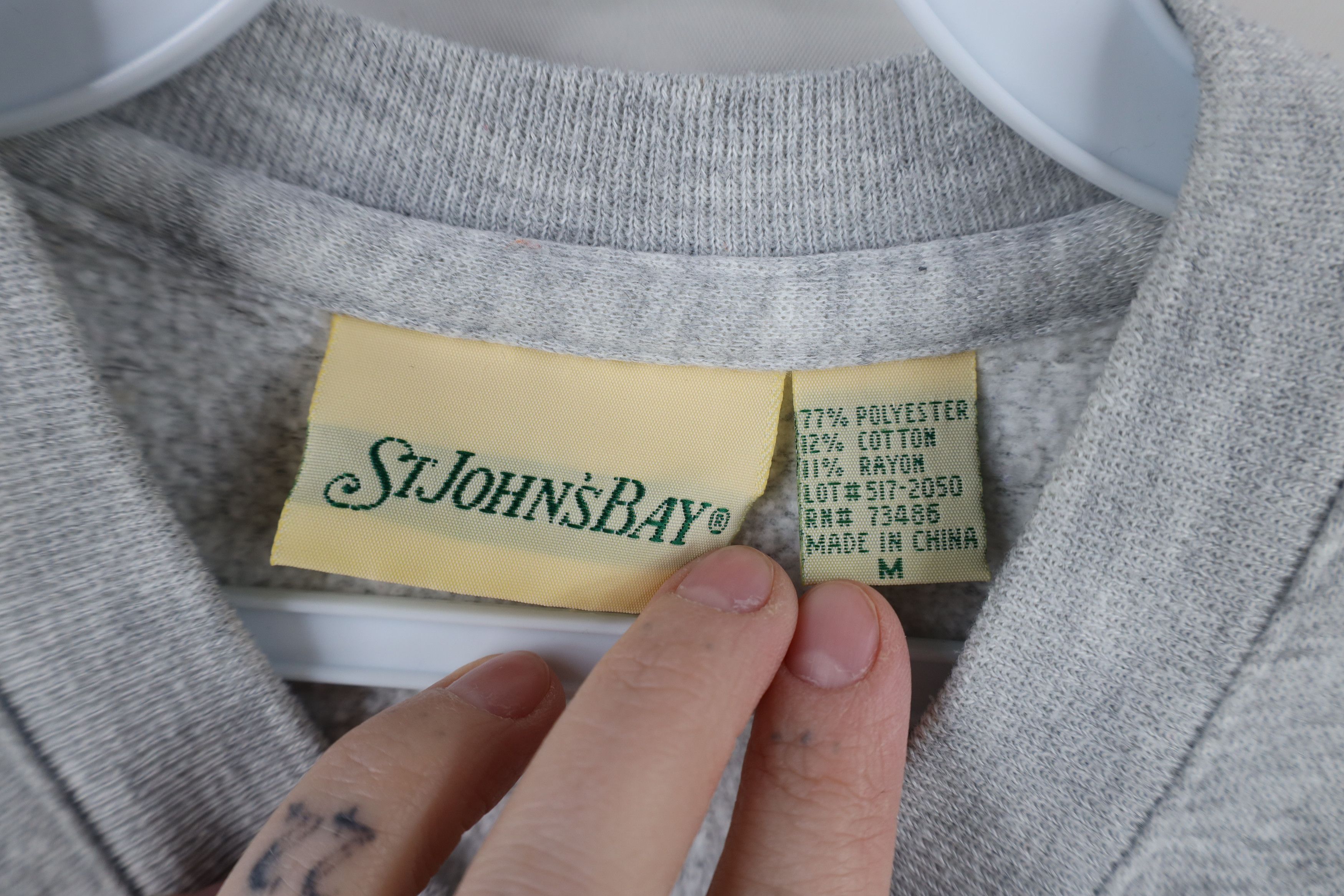 Vintage Vintage 90s Streetwear Henley Sweatshirt Heather Gray Size US M / EU 48-50 / 2 - 8 Thumbnail