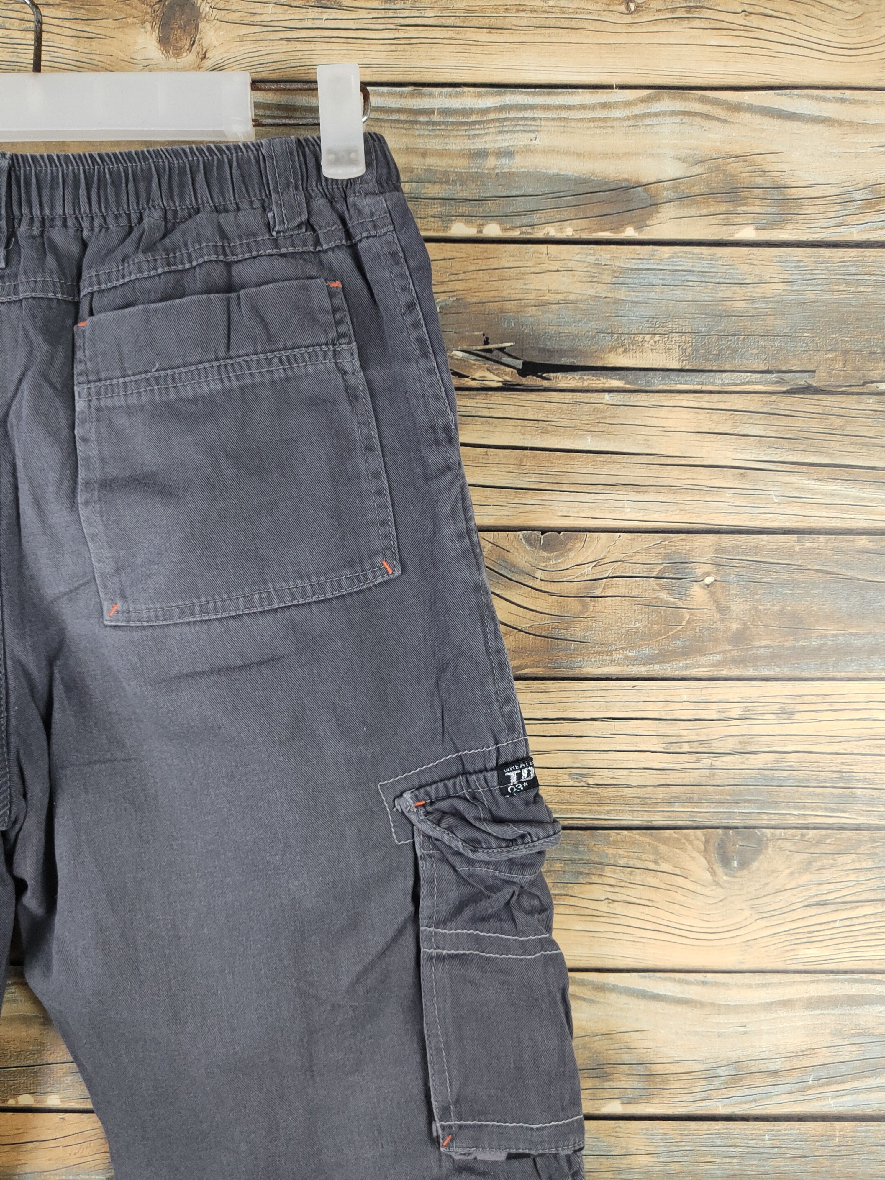 Japanese Brand DL TD Mania Dark Gray Multipocket Cargo Pants #2336 Size US 26 / EU 42 - 12 Thumbnail