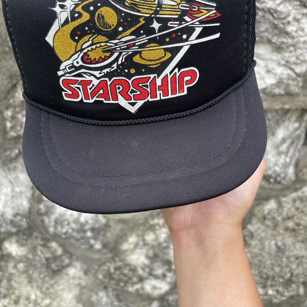 Other Vintage Starship Just4Kids Trucker Hat Snapback Black Size ONE SIZE - 5 Thumbnail