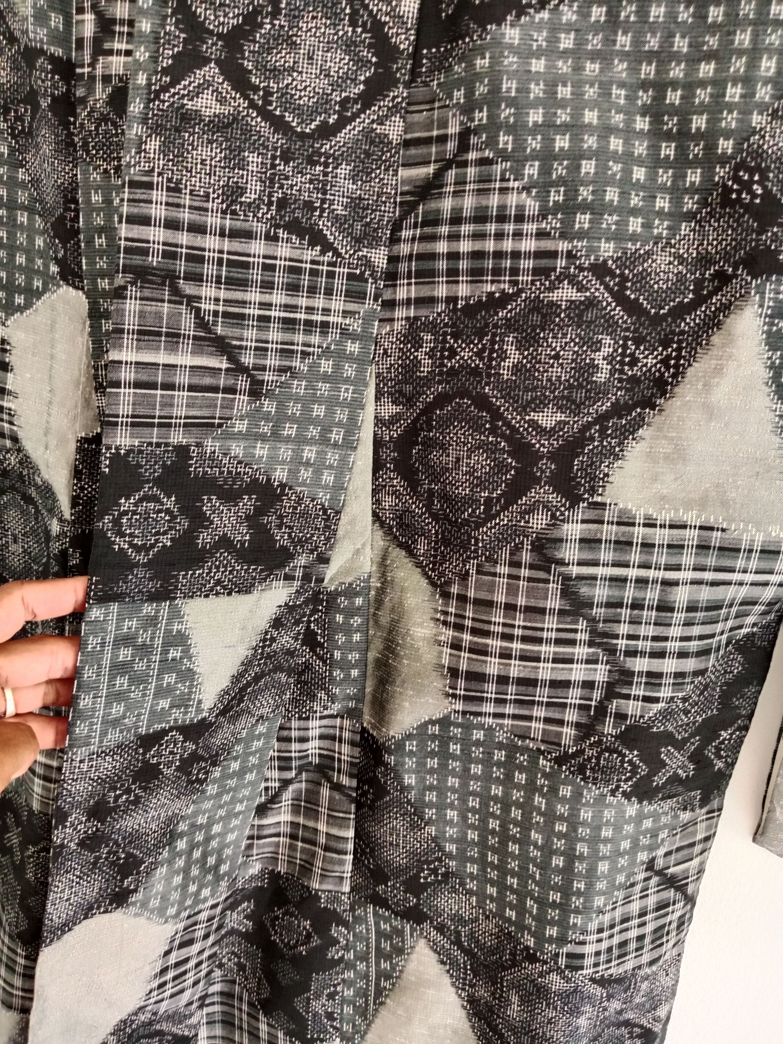 Japanese Brand Vintage Yukata Kimono Patchwork Motif Nice Style Size US L / EU 52-54 / 3 - 8 Thumbnail