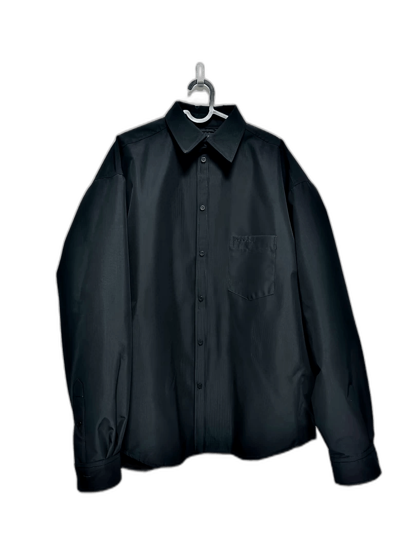 Balenciaga black padded shirt jacket from Balenciaga-2507 Size US M / EU 48-50 / 2 - 1 Thumbnail