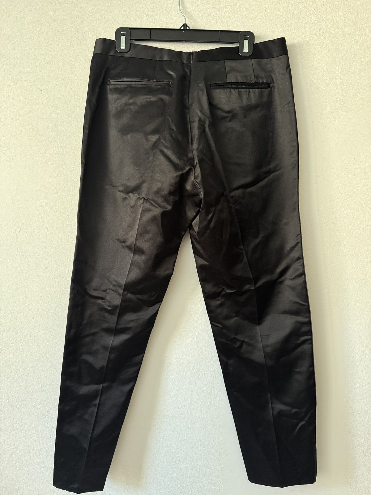 Dries Van Noten Dries Van Noten Black Satin Tuxedo Size 42R - 15 Thumbnail