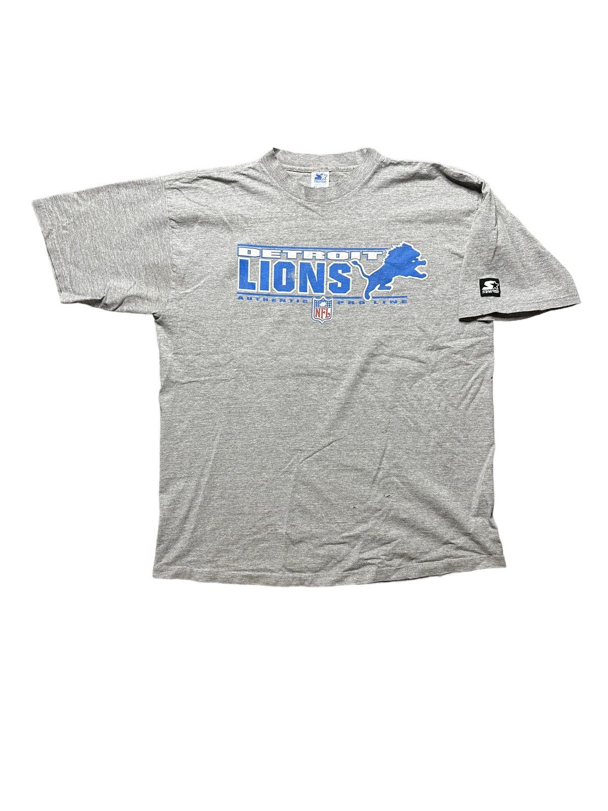 Starter Detroit Lions Men's Basic T-Shirt by Vintage Detroit Collection